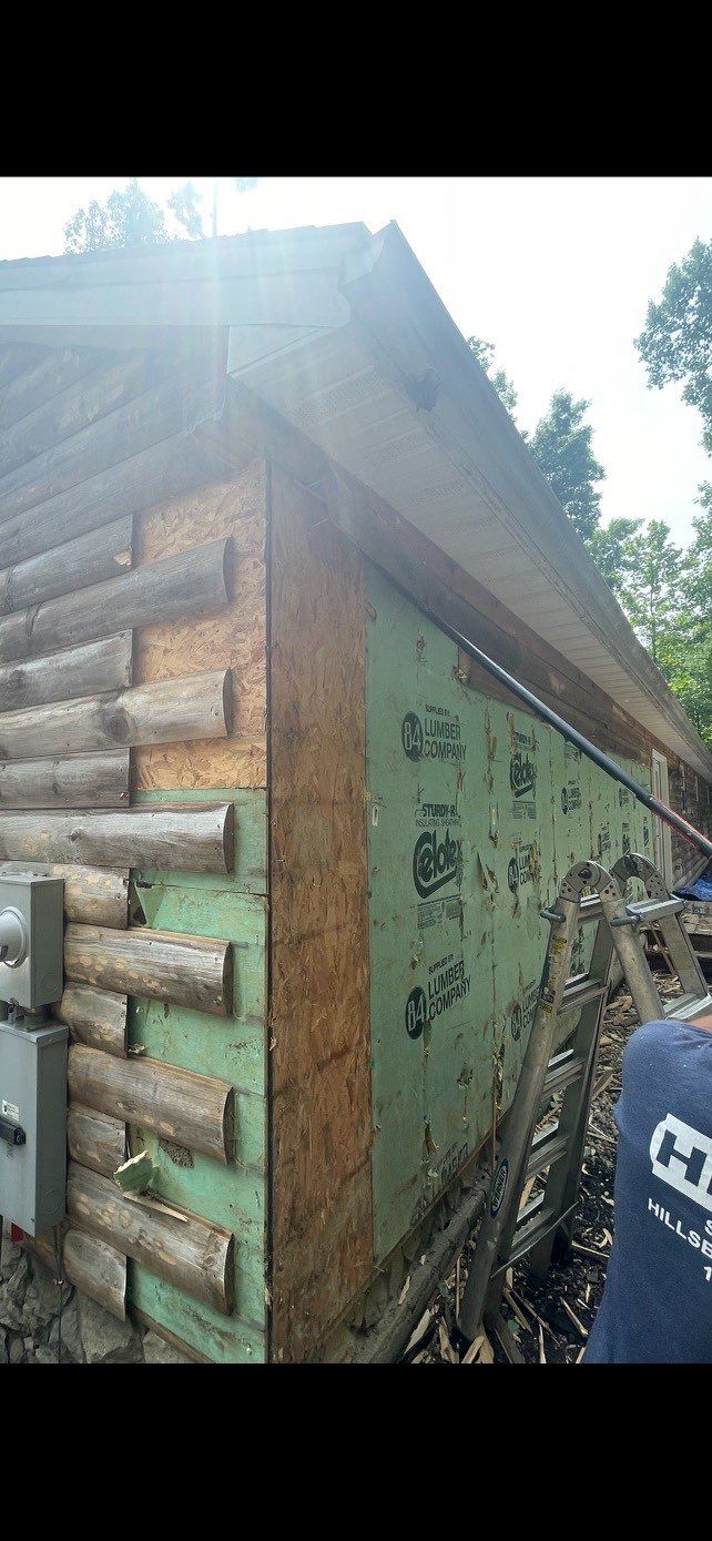 Siding Installation using Exterior Portfolio Market Square Dutch Lap Siding Slate Color by Secure Construction Company Inc