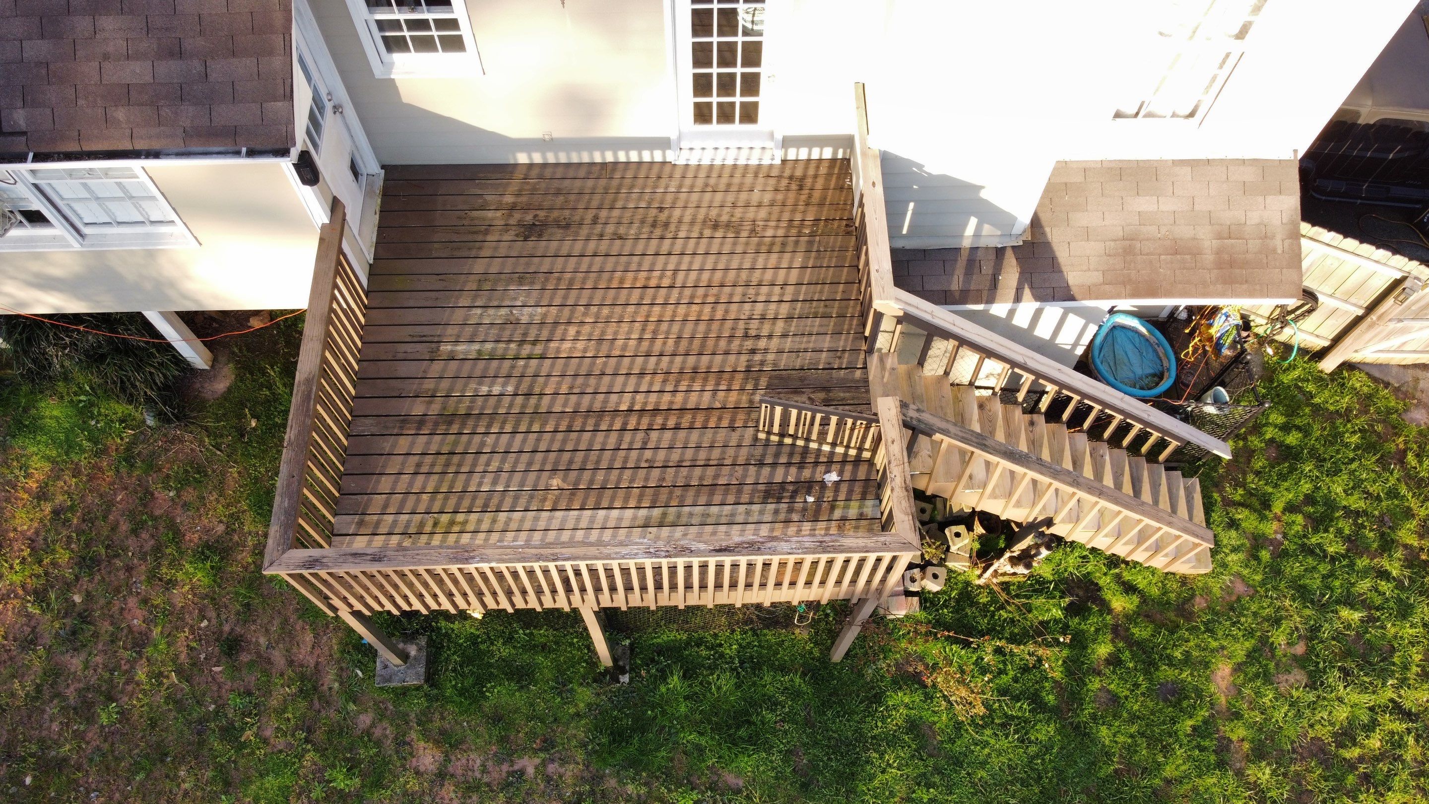 Elevated Pressure-Treated Wood Deck Replacement in Marietta by Swift Home Renovations