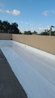 Commercial Roofing Repair using Silicone Coating