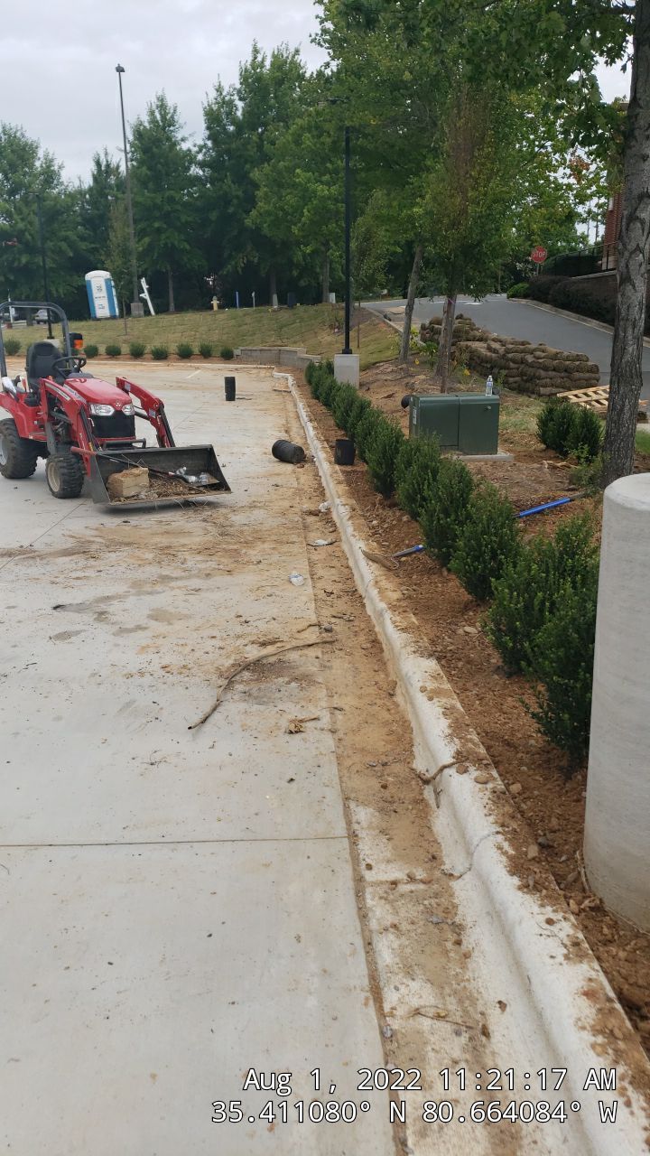 Commercial Landscaping Harris Teeter Fuel Station by Carolina-Metro Landscape, Inc