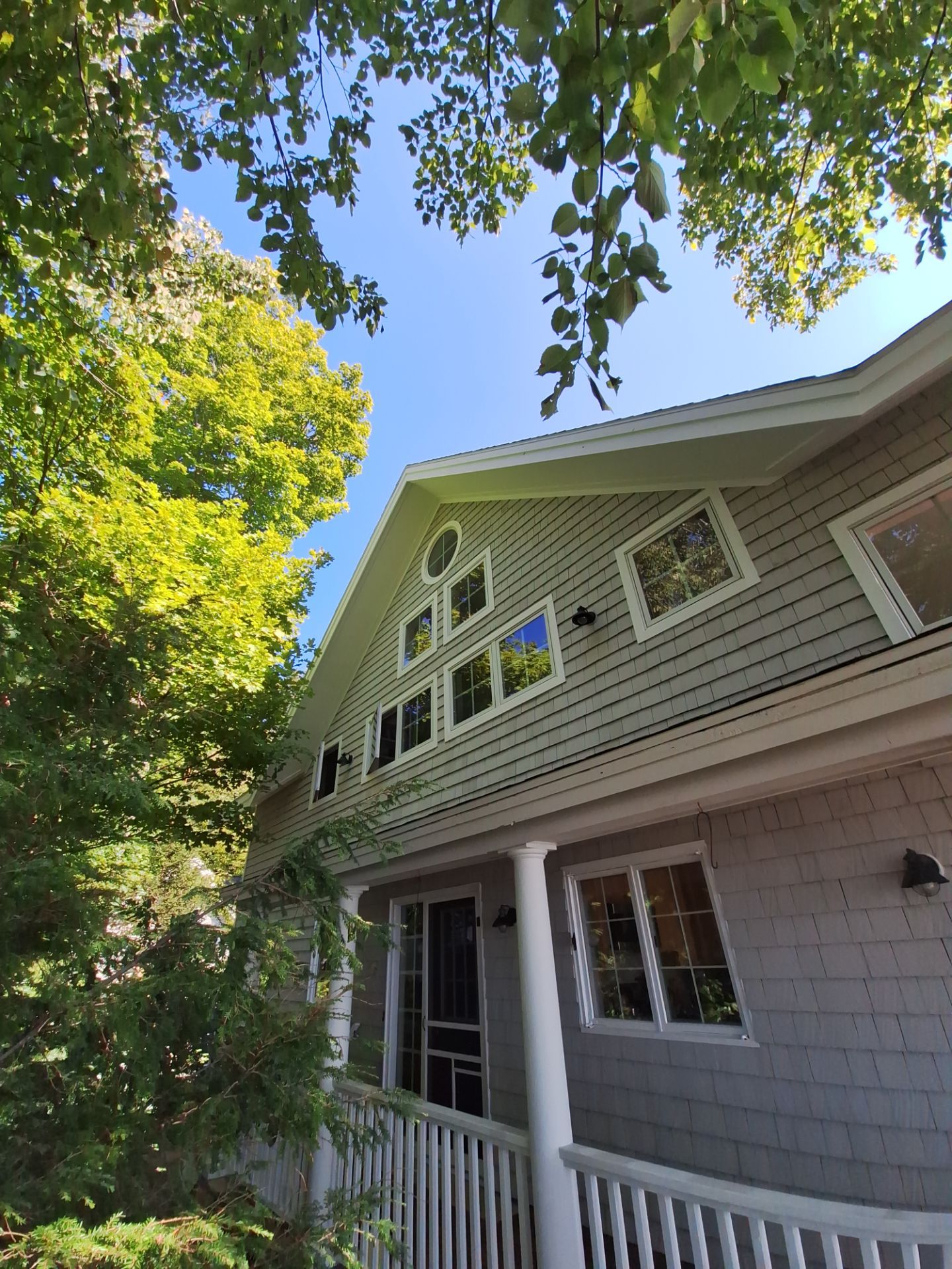Lakefront Deck Pressure Washing, Exterior Wood Staining, and Painting in West Olive MI by Gordon Painting