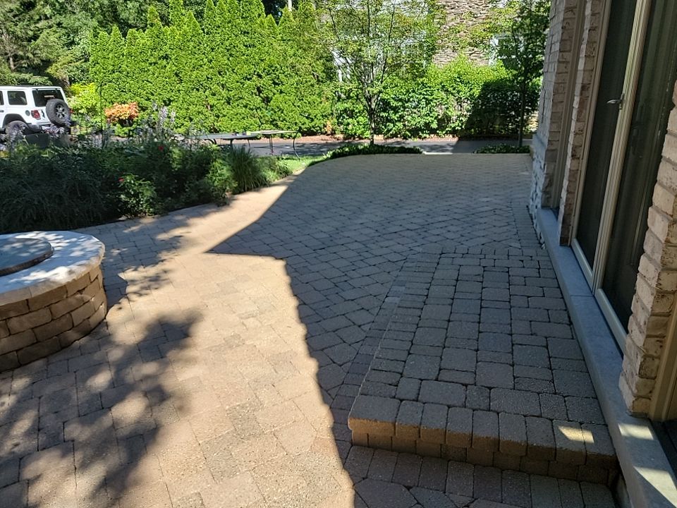 Brick paver clean, sand and seal.  using surebond SB-8700 by Northern Power Washing LLC.