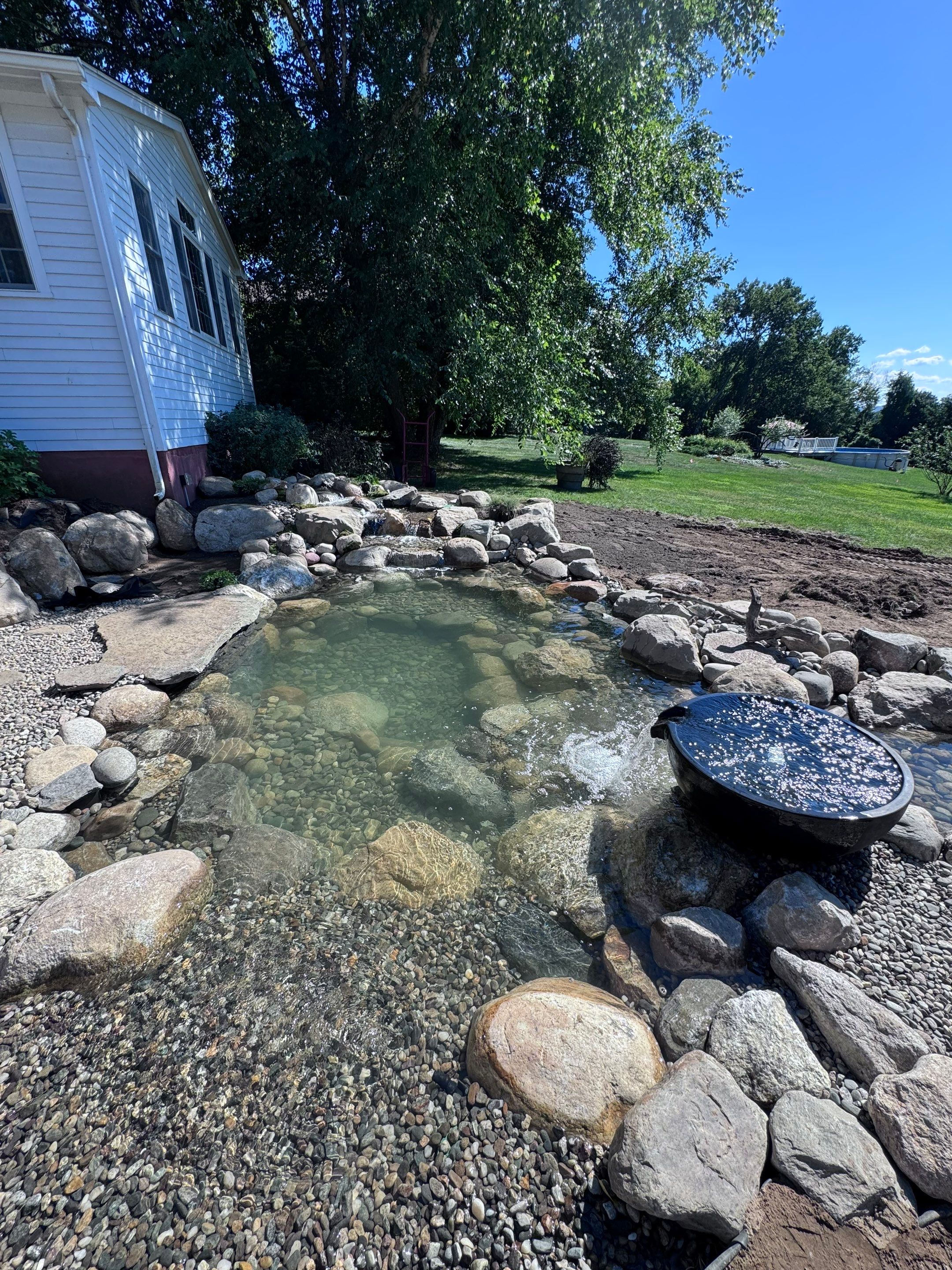 NEW 13’x18’x3' koi pond with 8' waterfall and lots of extra features by Wicked Water Gardens