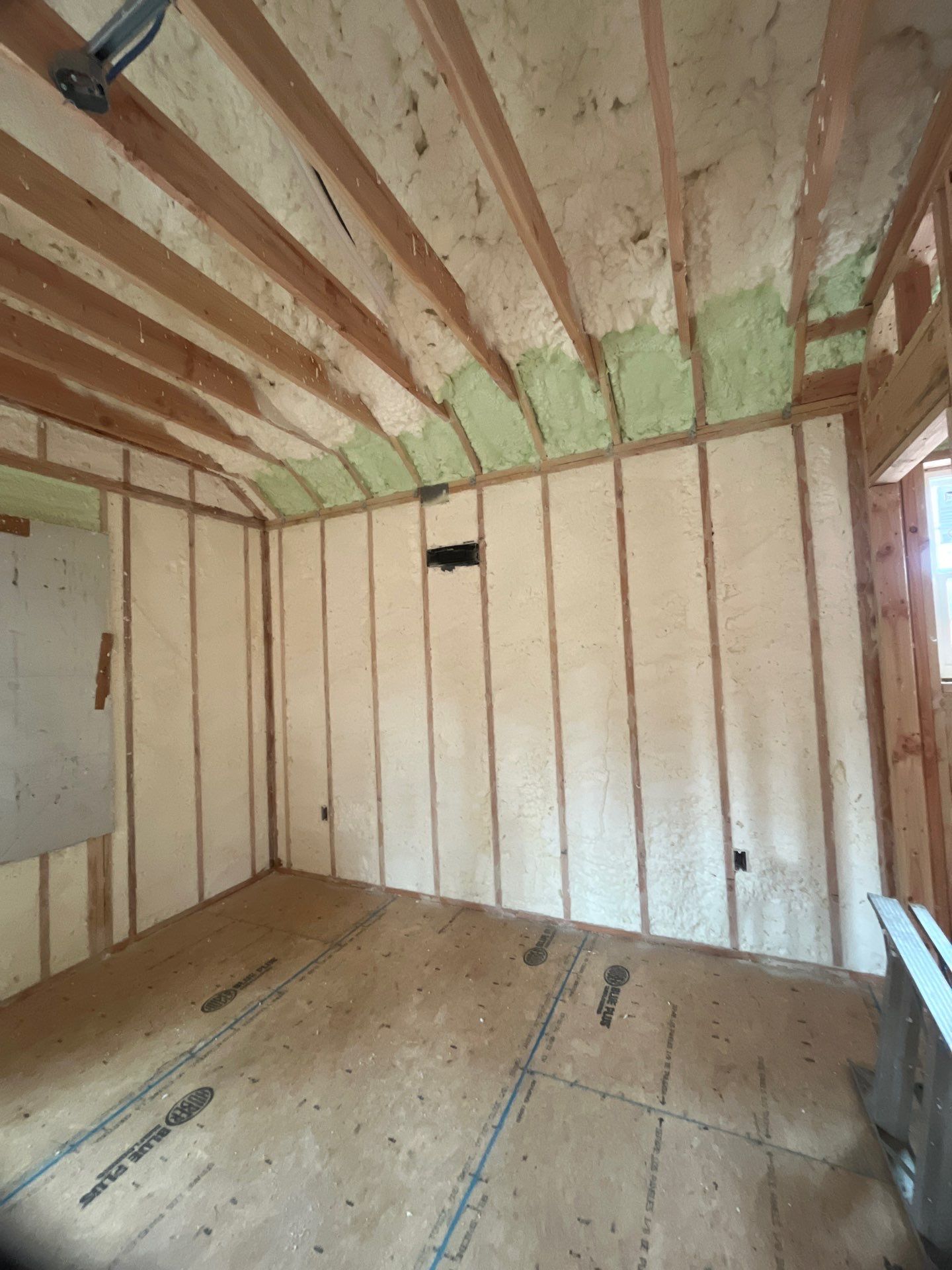 Basement Ceiling using Closed Cell Spray Foam by NYS Foam & Energy