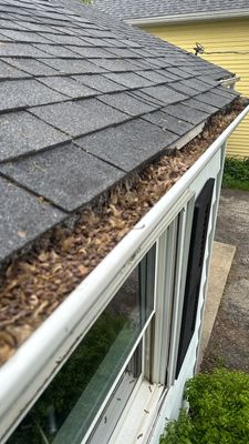 Turtle Shell gutter protection installation in Elburn, IL 60119, photograph 8