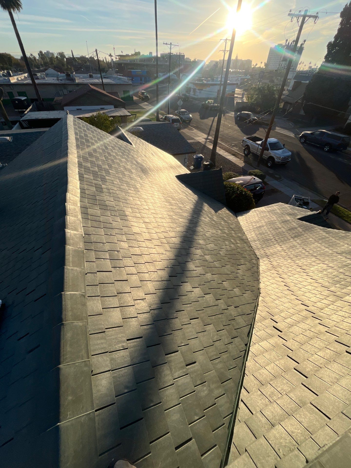 Slate Grey Enviroshake Tile by Reimagine Roofing