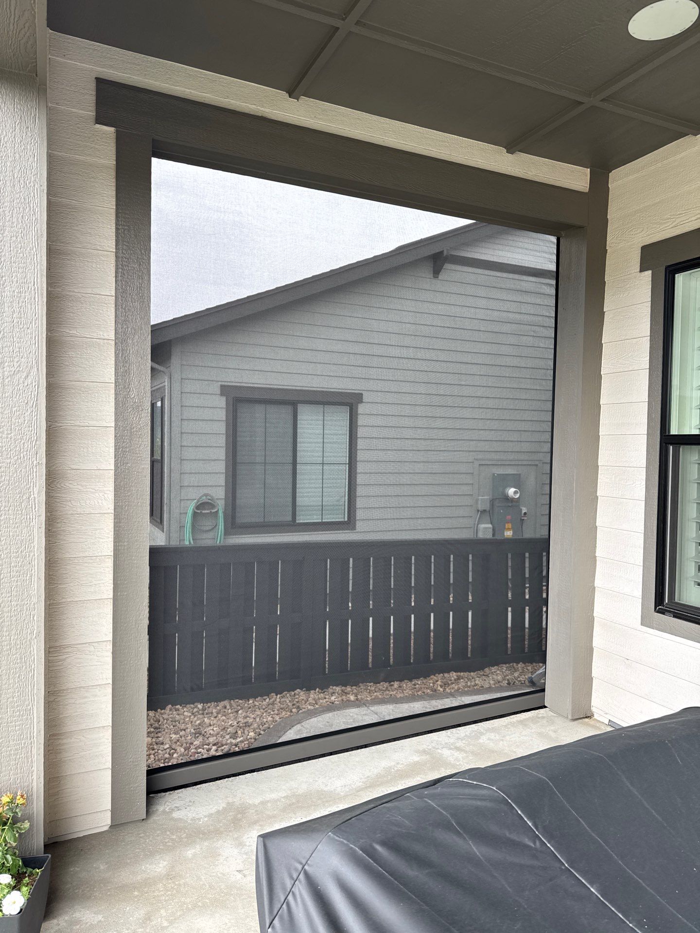 Motorized Screens using Progressive MagnaTrack Screens by Outdoor Solutions Colorado