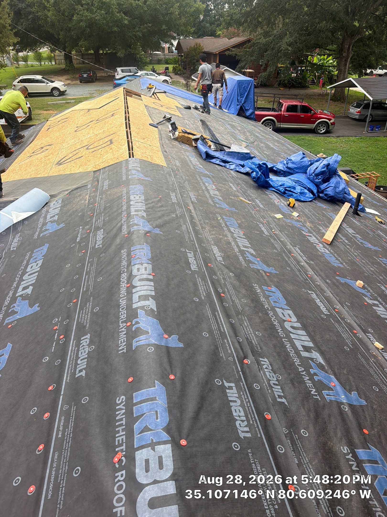 Roof replacement, interior and gutter repair by hail and wind damage by Just Brilliant Restoration JBR