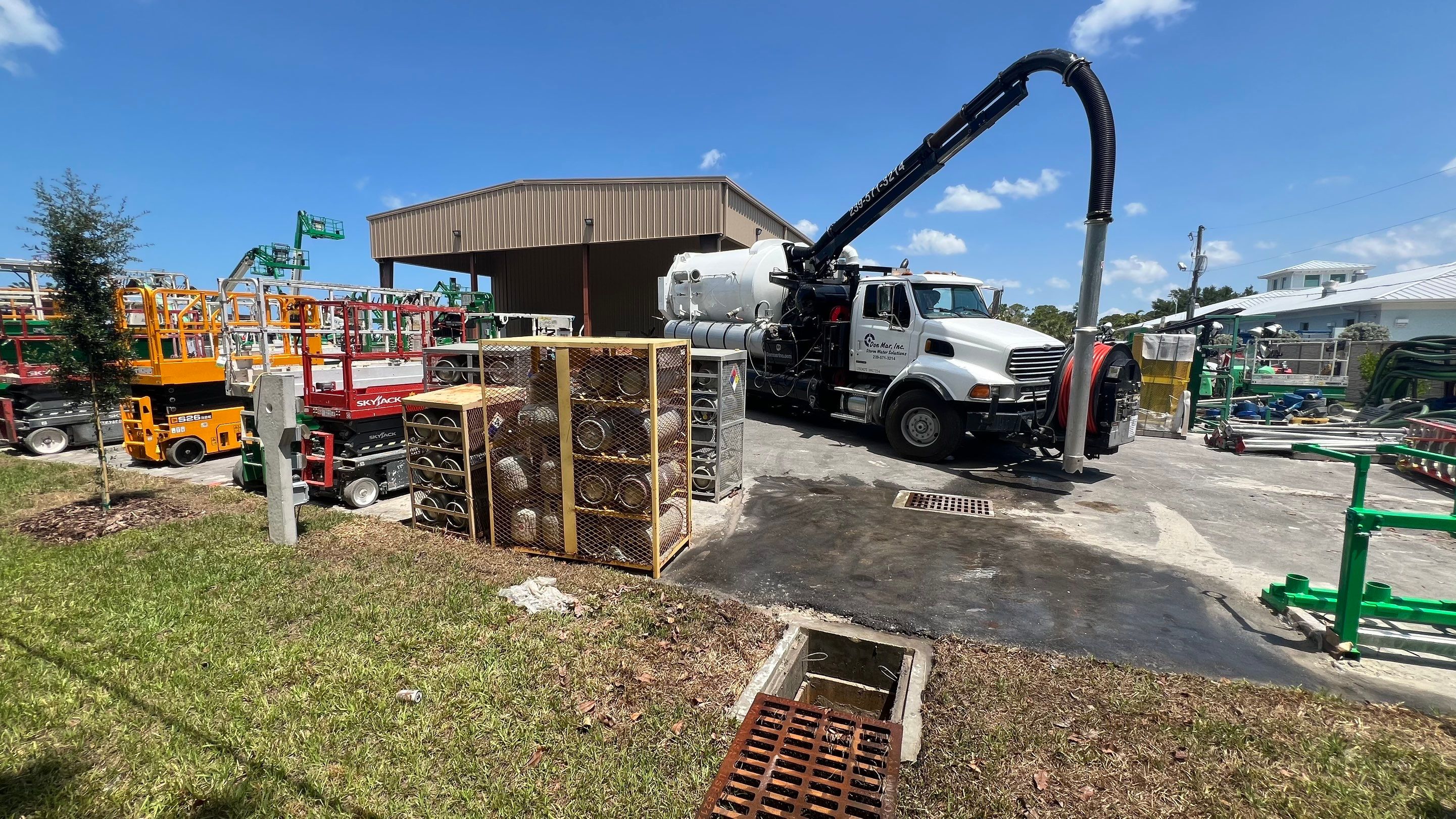 Naples Sunbelt Stormwater Catch Basin Cleaning by APS Power & Water