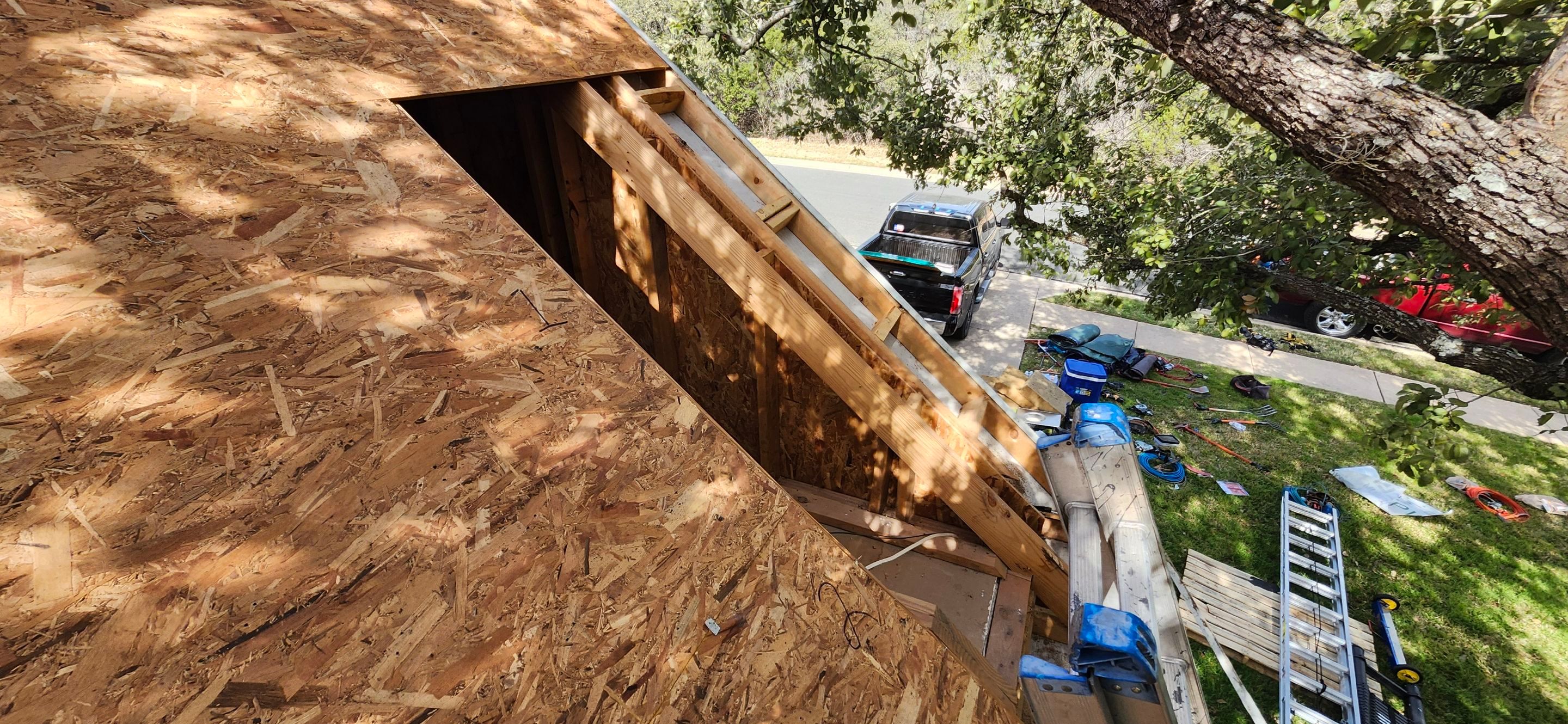 Residential Roofing Replacement, Chimney Repair and OSB Decking Repair in Austin by Caliber Restoration LLC