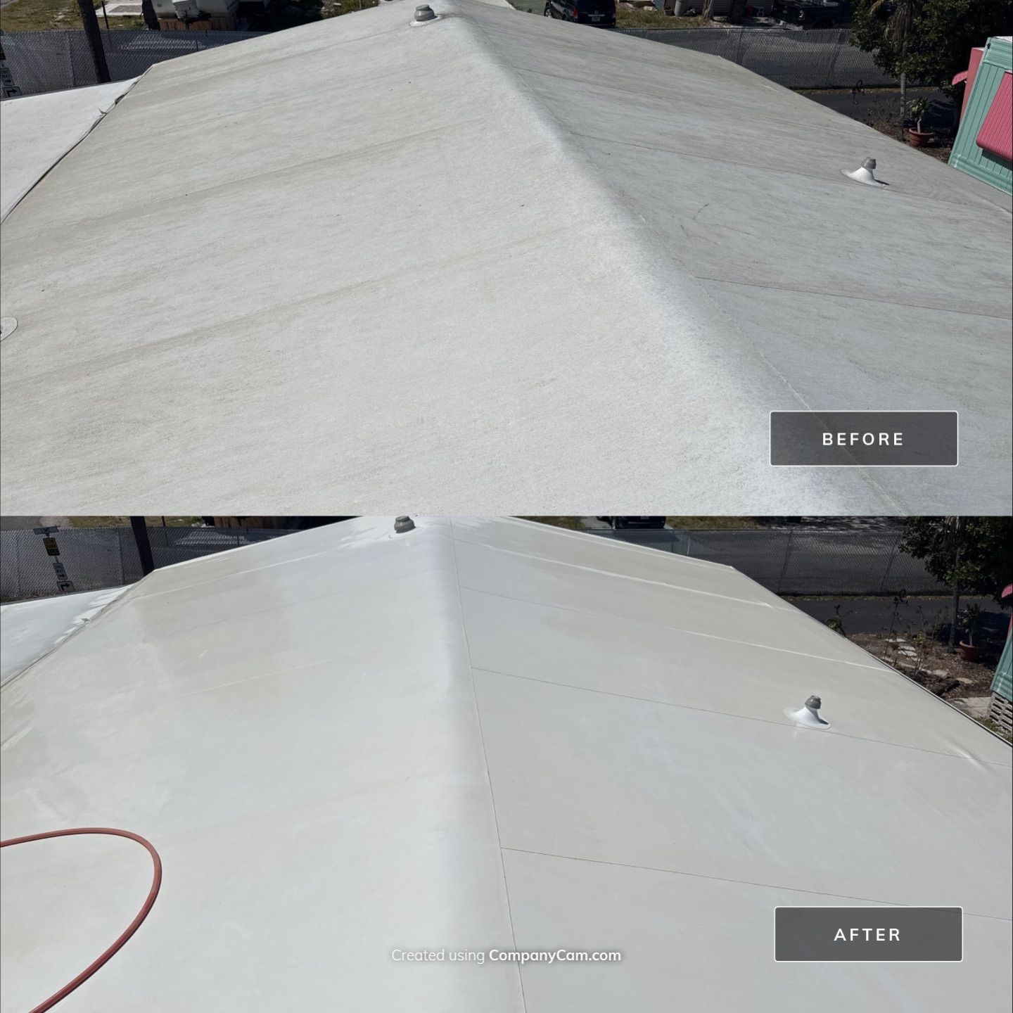 Mobile Home Soft Wash & TPO Roof Cleaning in Plaza Estates – Bradenton, FL by Sunshine AquaWash