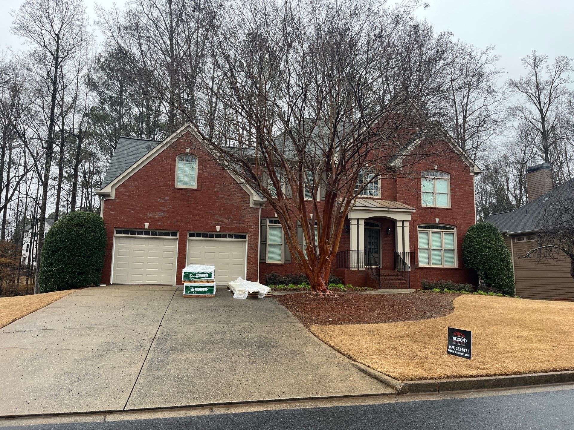 James Hardie Siding Replacement, Rotten Wood Replacement, Exterior Painting, and Front Porch Column Replacement by Nelson Exteriors 