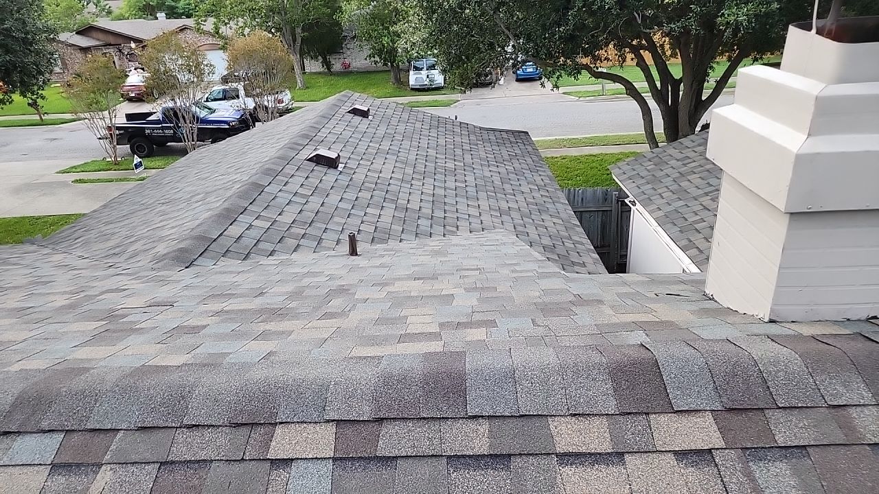 Full Roof Replacement using Certainteed Landmark Weatherwood by Galvan Roofing and Construction
