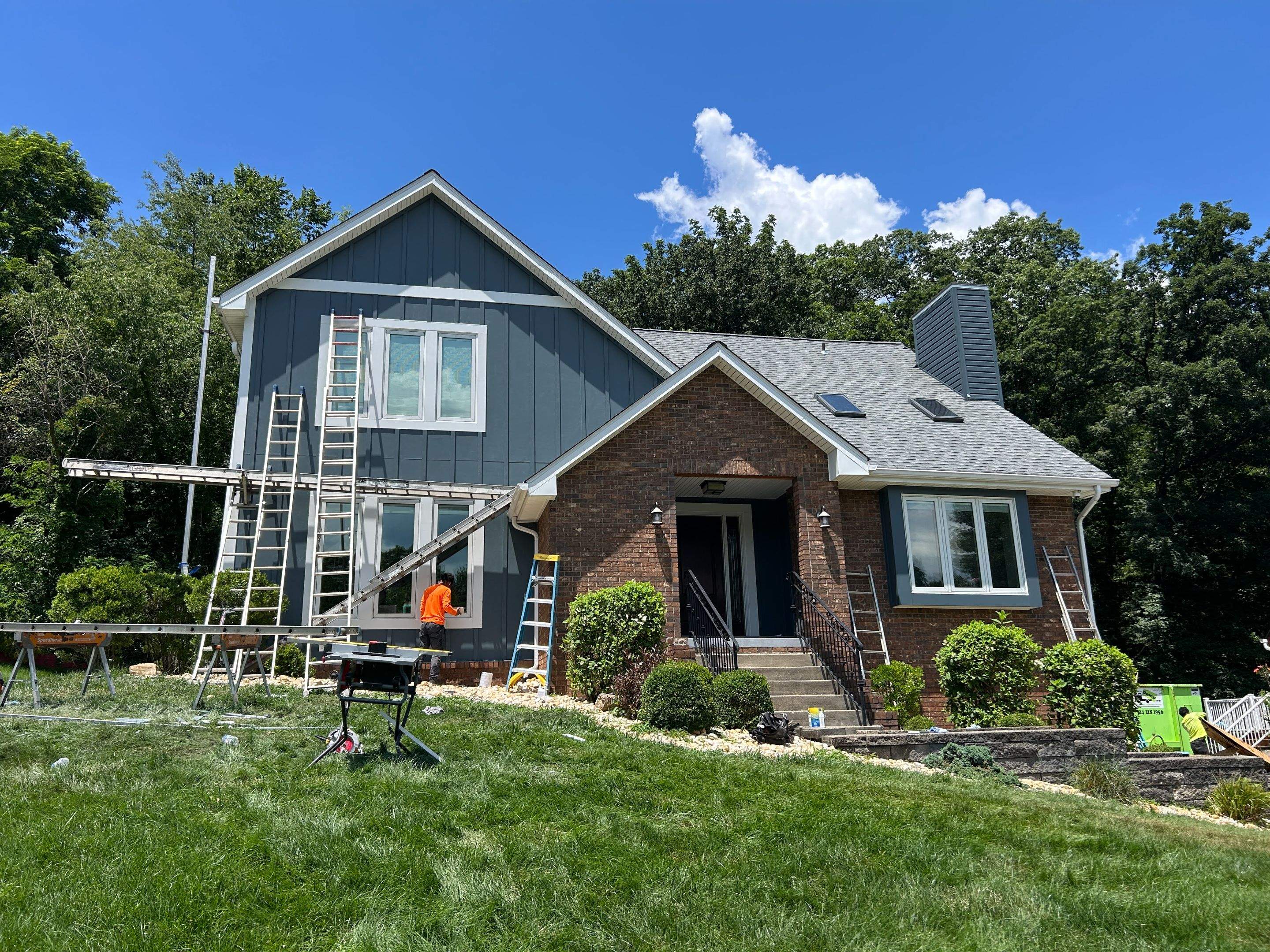 James Hardie Board and Batten Home Siding Renovation in Coraopolis by Ideal Siding Pittsburgh