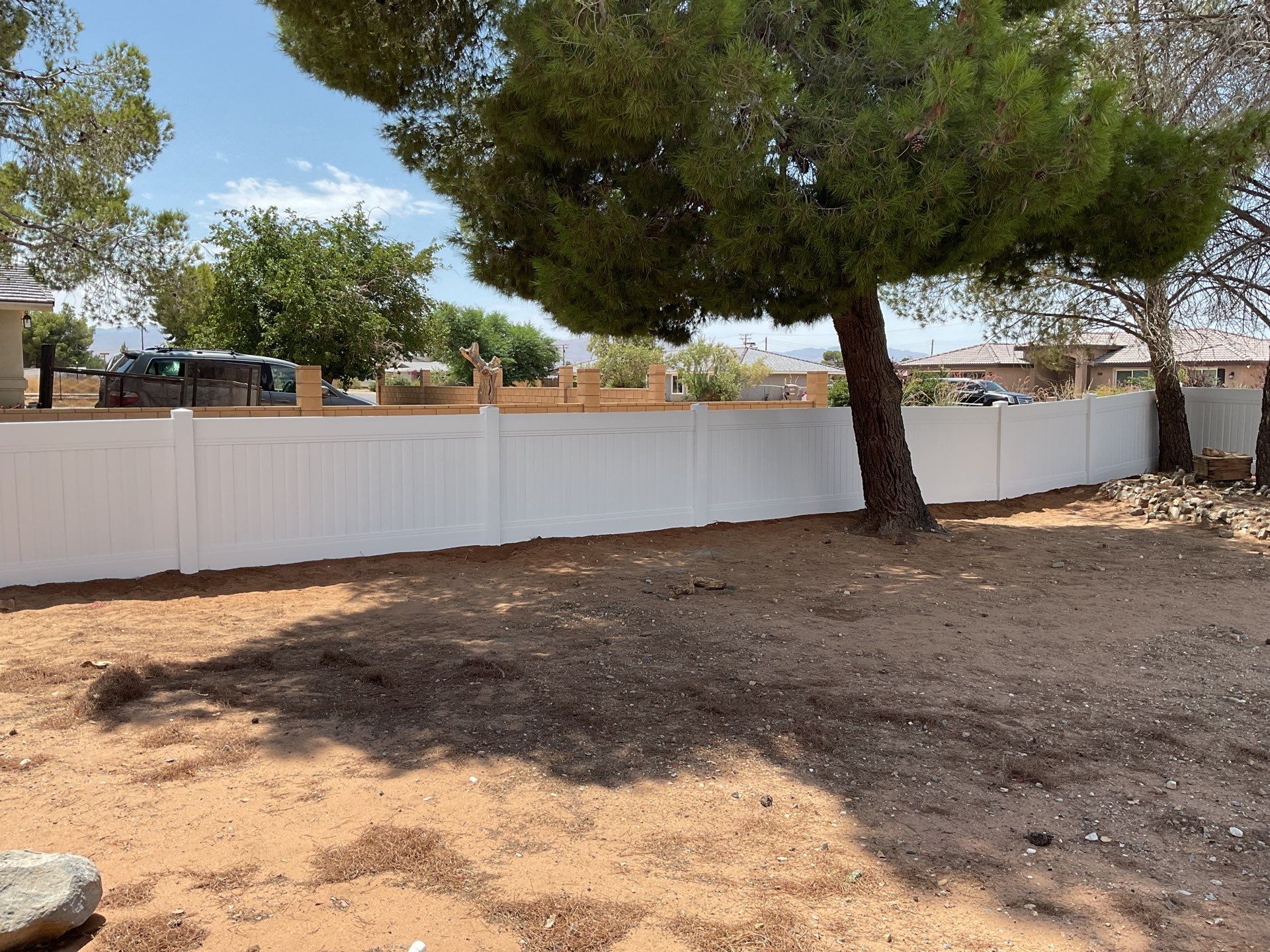 Fence Installation using Vinyl by Fence Guys Inc. 