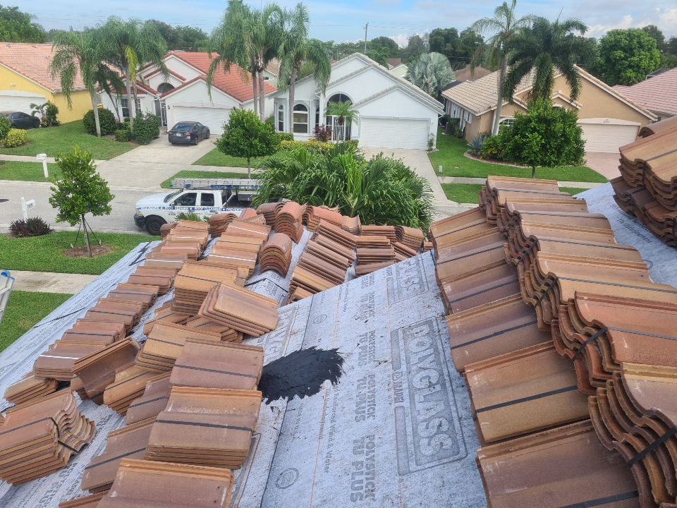 Residential Roofing Installation using Eagle Roofing Tile by BLUES BROTHERS ROOFING