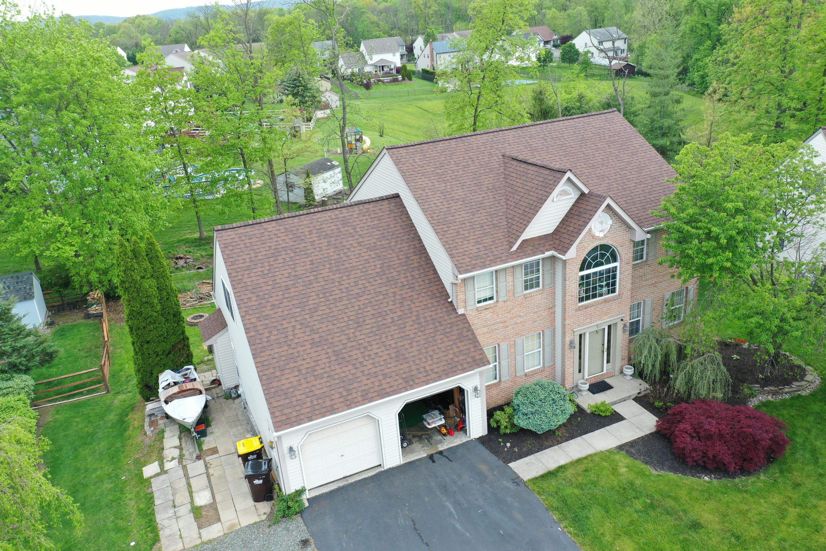 Roofing Installation using CertainTeed Landmark - Burnt Sienna by Storm Guard of Ches-Mont PA