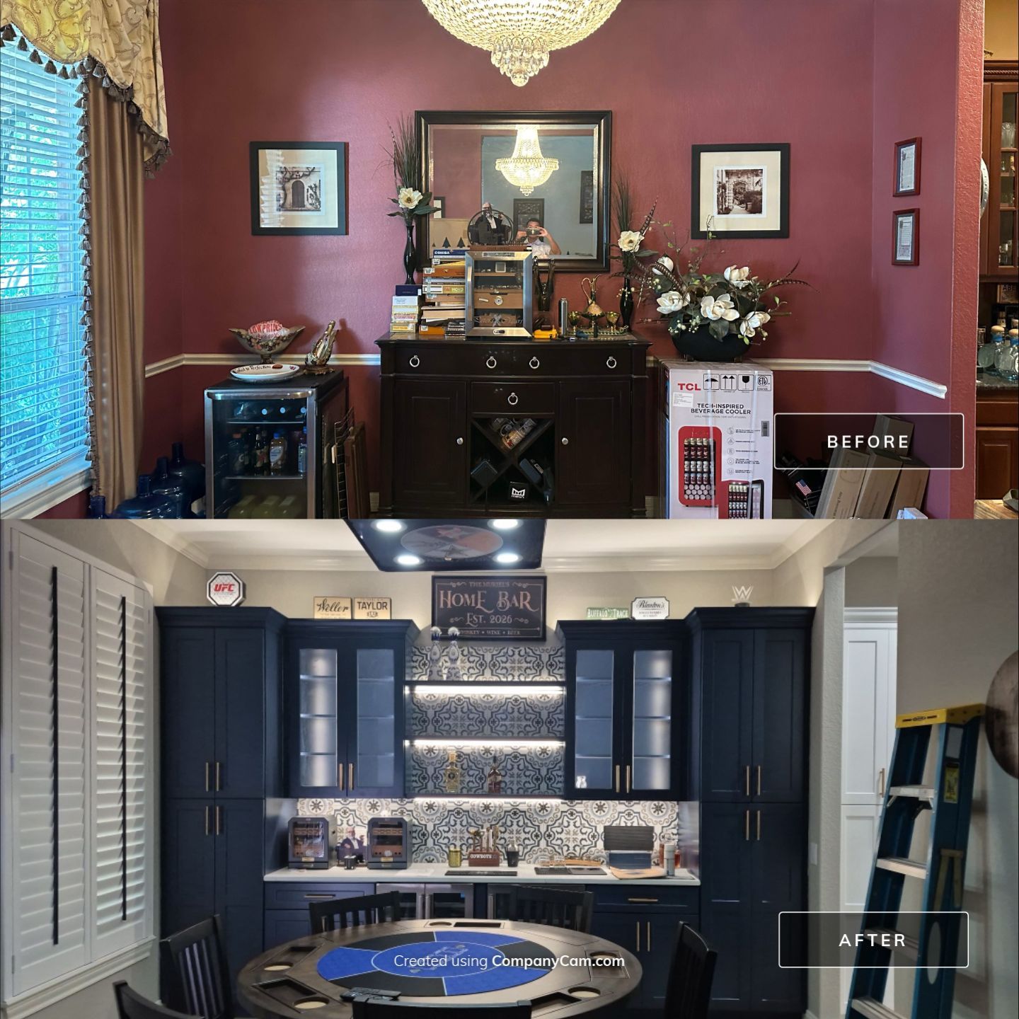 Alamo Ranch Kitchen & Dining Room Remodel with Custom Home Bar and Lounge by Legacy Bath and Kitchen