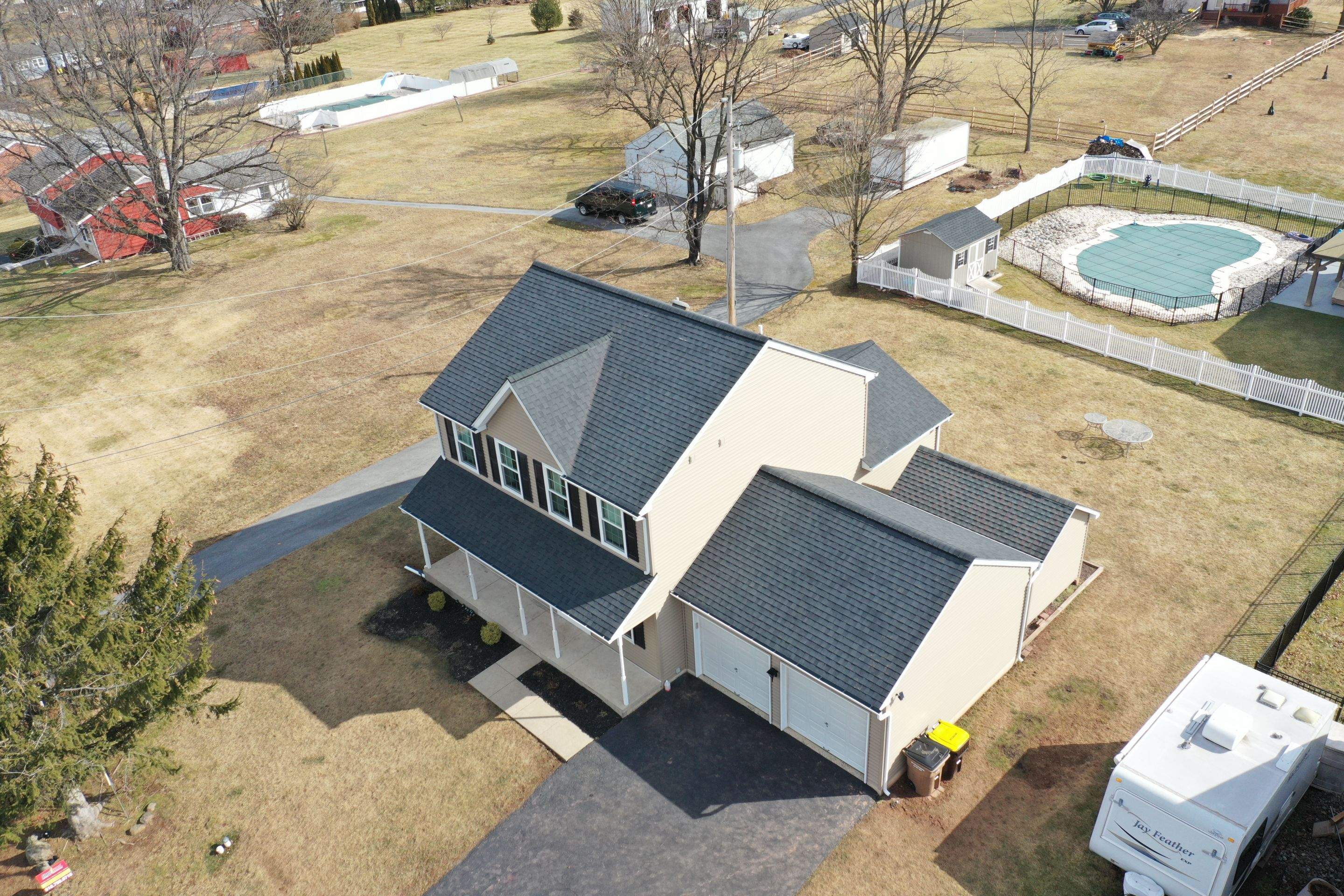 Roofing Installation using CertainTeed Landmark - Moire Black by Storm Guard of Ches-Mont PA