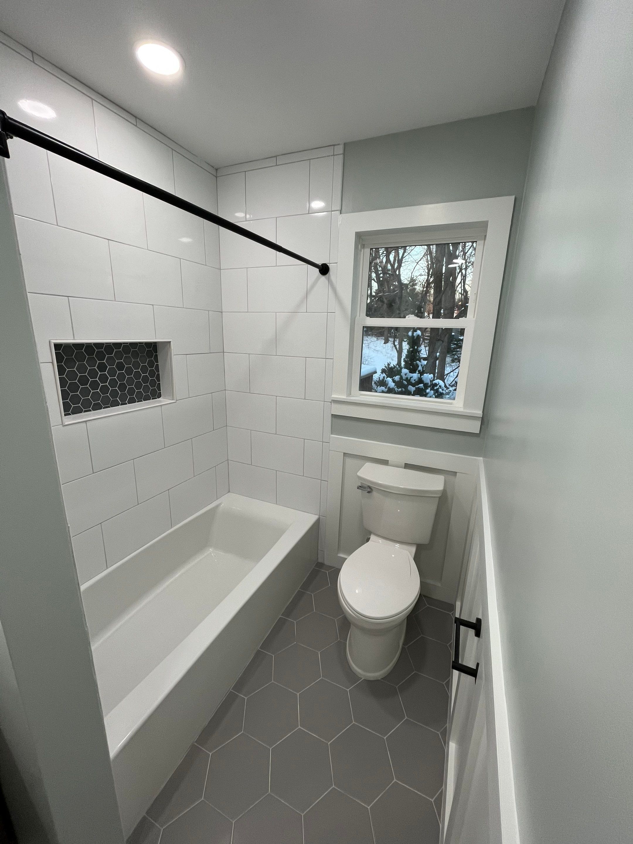 Bathroom Remodel using Tile by Home Concepts Construction