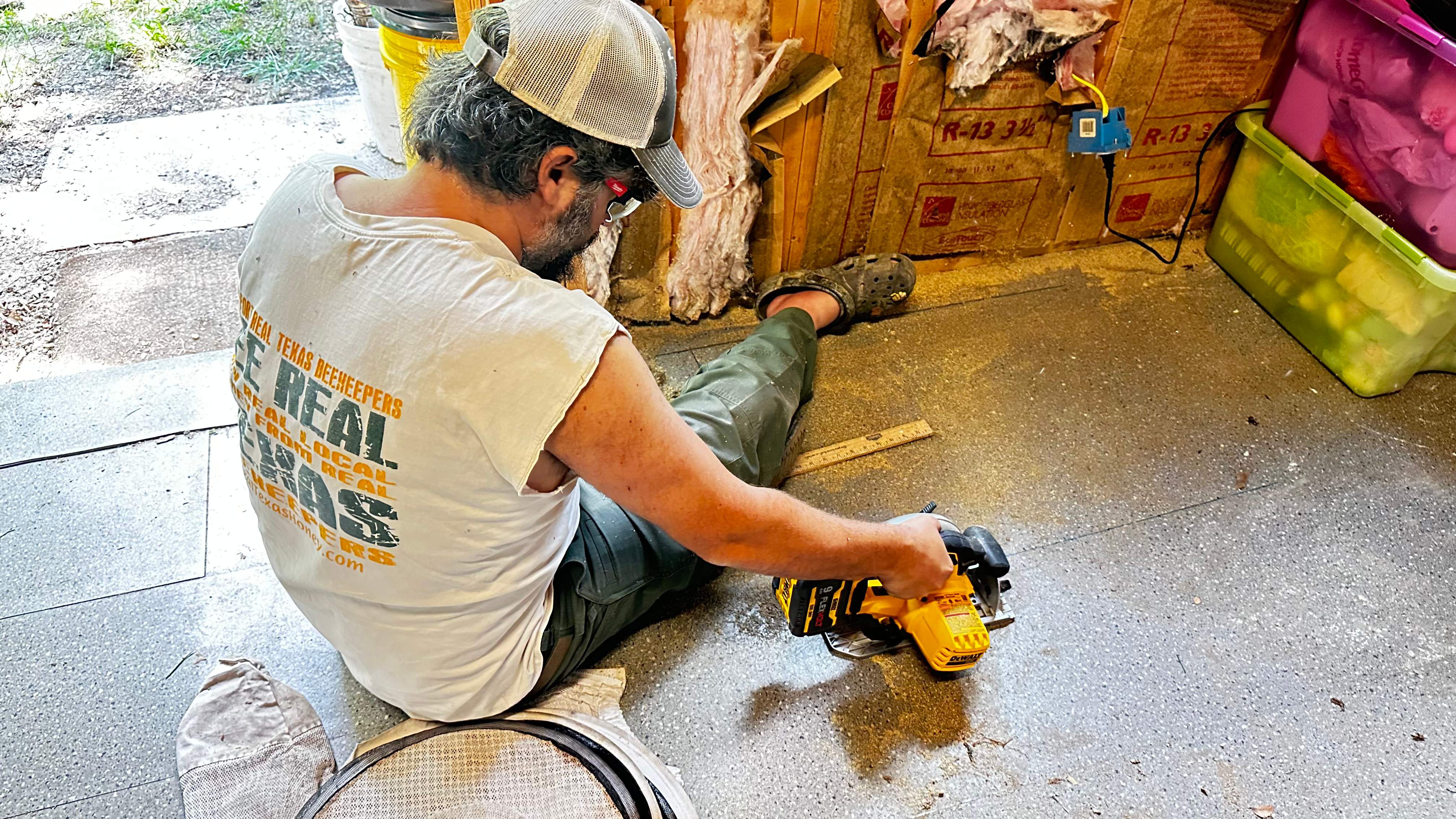Under a Shed  by Rockwall Honey Bee Company