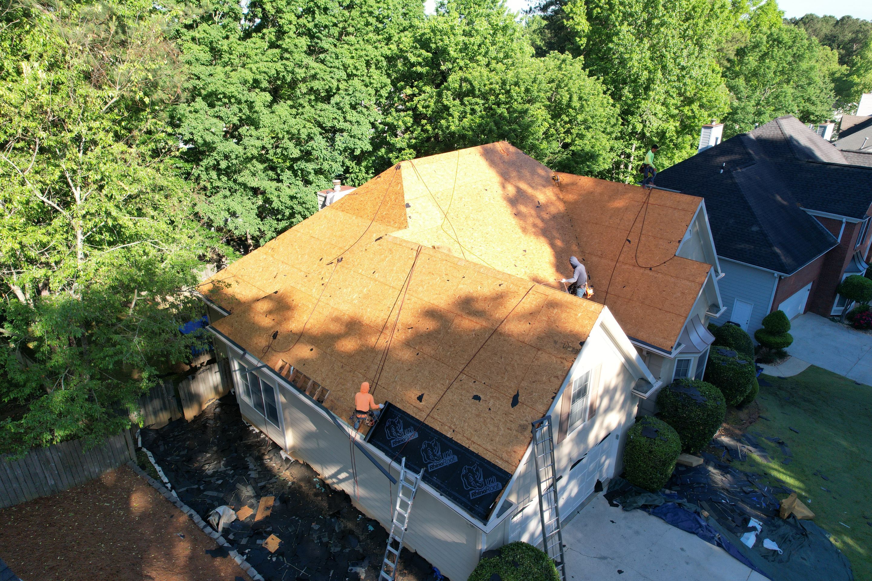 Residential Roof Replacement using Owens Corning Estate Gray by Inspector Roofing and Restoration