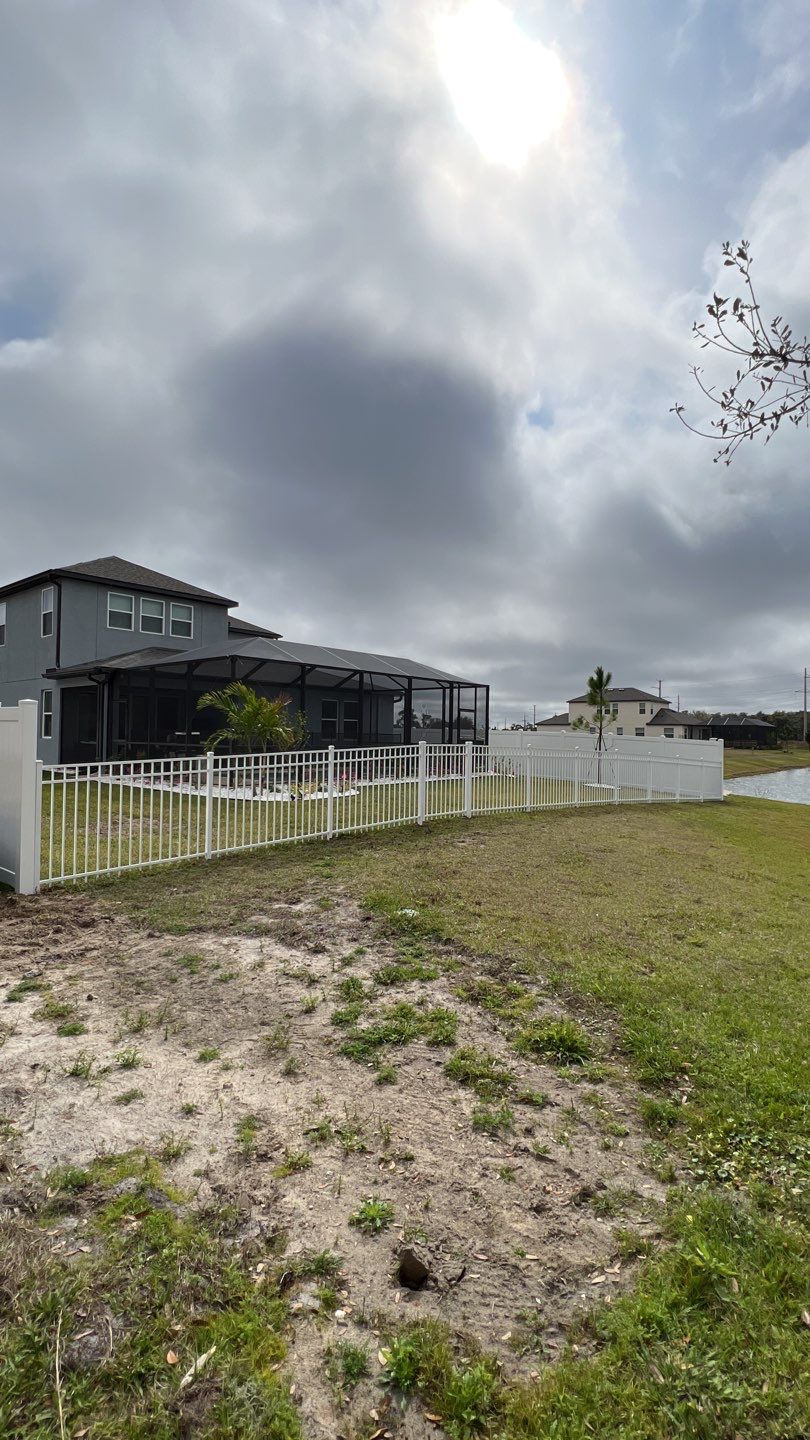 Sarasota, FL 6ft. Tall White Vinyl Privacy Fence & 3 Rail Aluminum Fence by Asap fence and gates, LLC