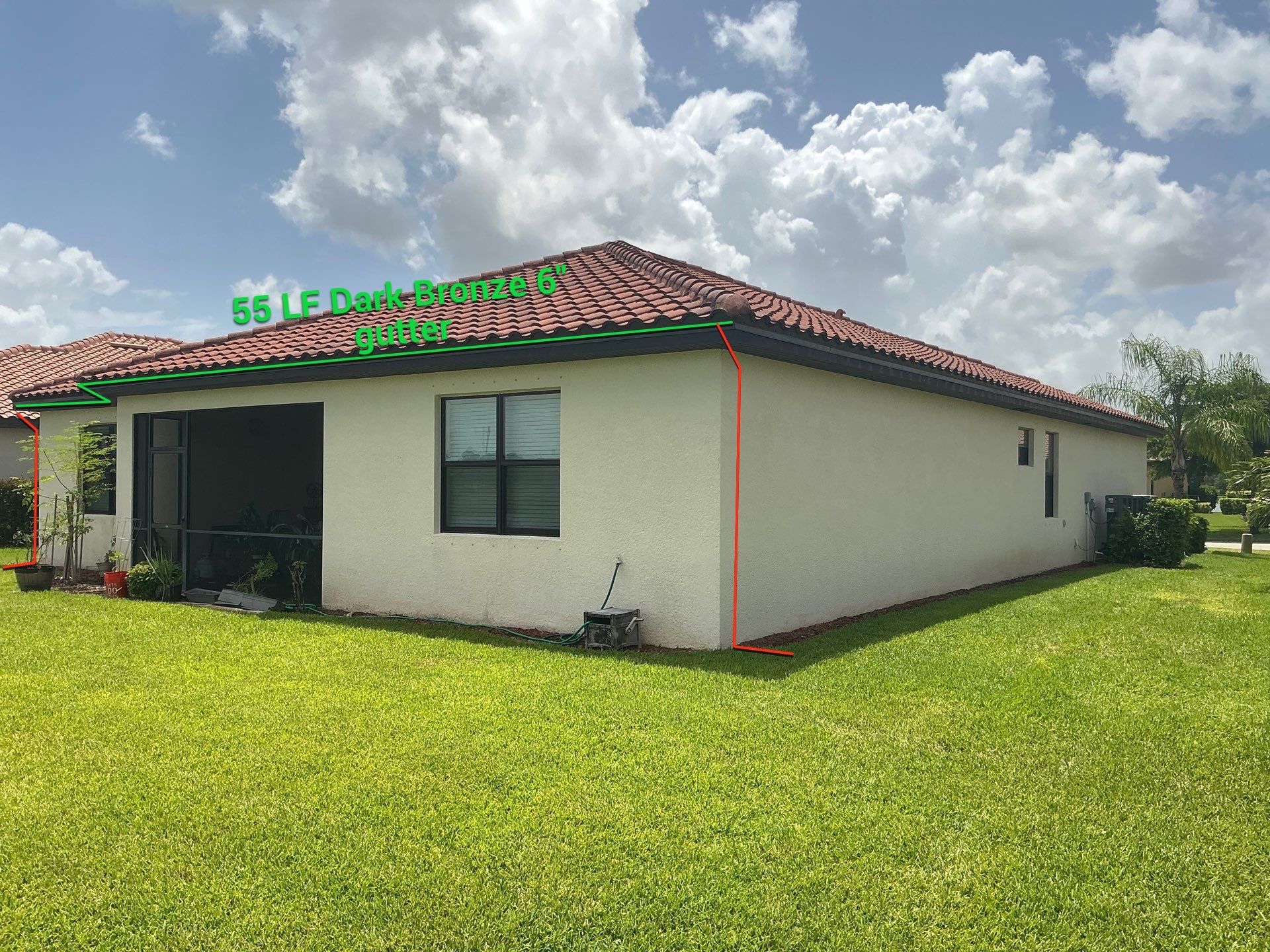 Black 6-Inch Seamless Gutters in Fort Myers FL by Gutter Professor by Gutter Professors