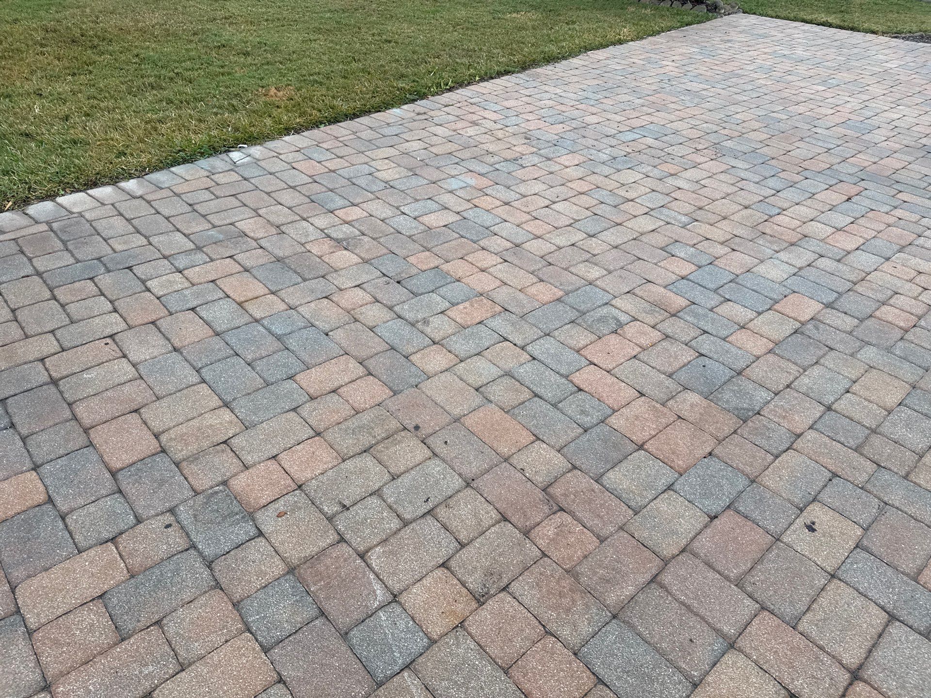 Oil & Tar Removal from Paver Driveway & Entryway by Sunshine AquaWash