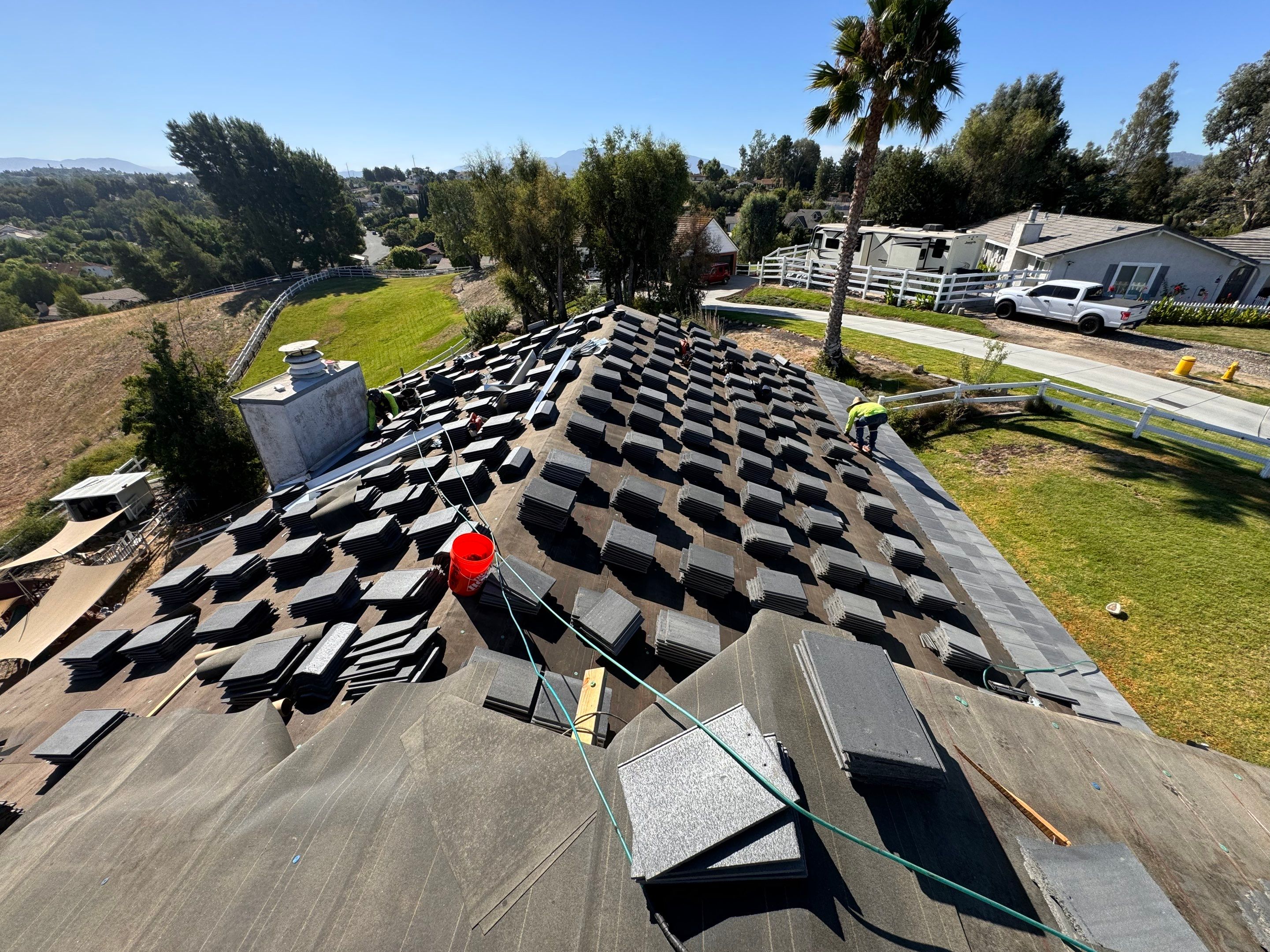 Complete Concrete Tile Roof Replacement and Decking Upgrade by Reliable Roofing San Diego Inc.