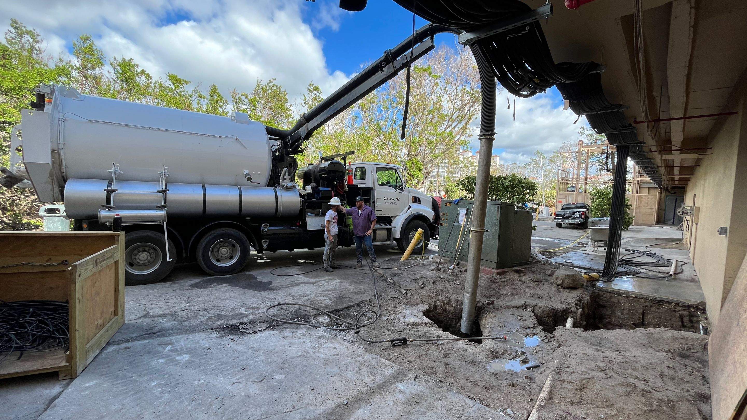 Ritz-Carlton North Service Road Daylighting by Don Mar, Inc. Storm Water Solutions
