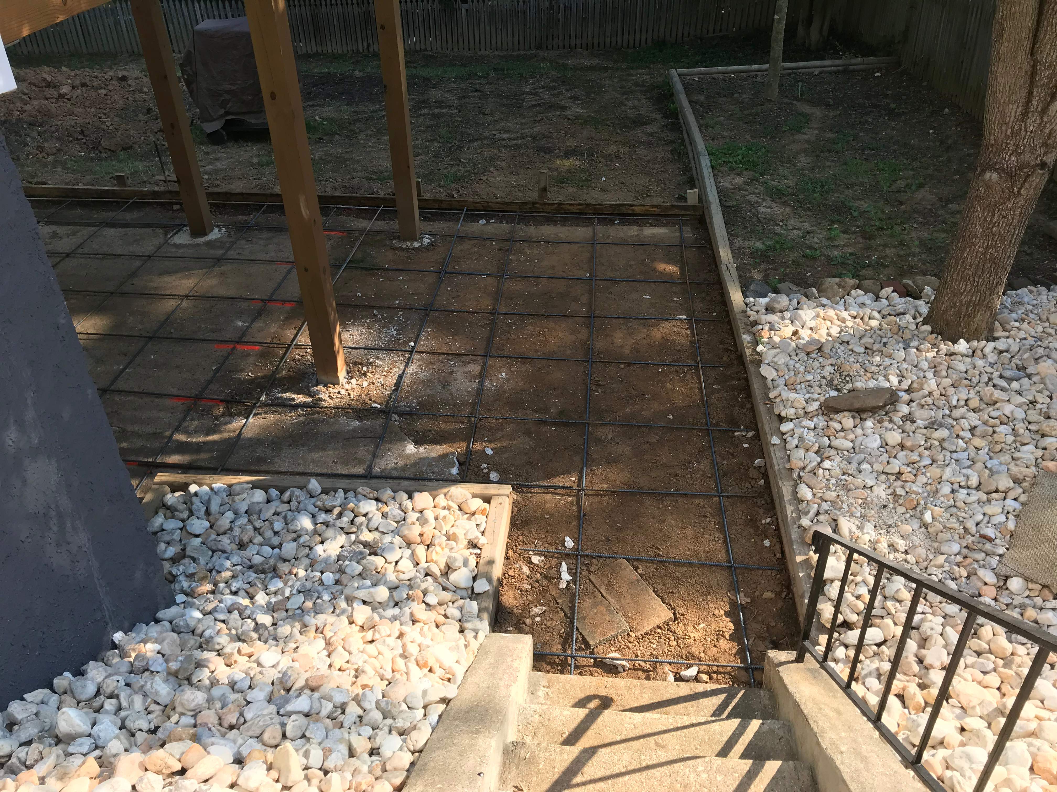 Exterior Repair using Concrete Pad/ walkway by Alpha Design Services