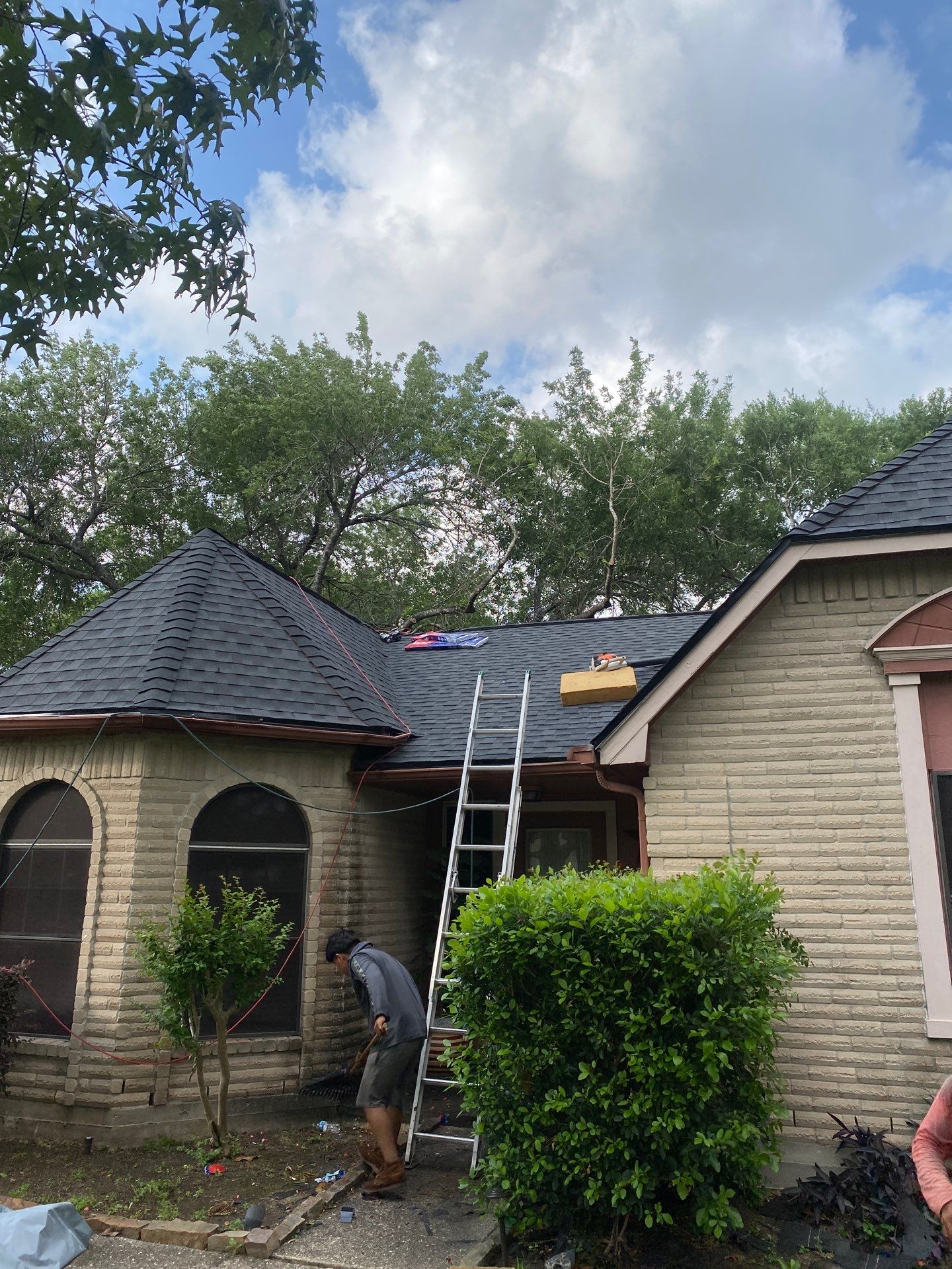 Residential Roof Replacement using GAF HDZ - Charcoal shingles by Elite Roofing LLC