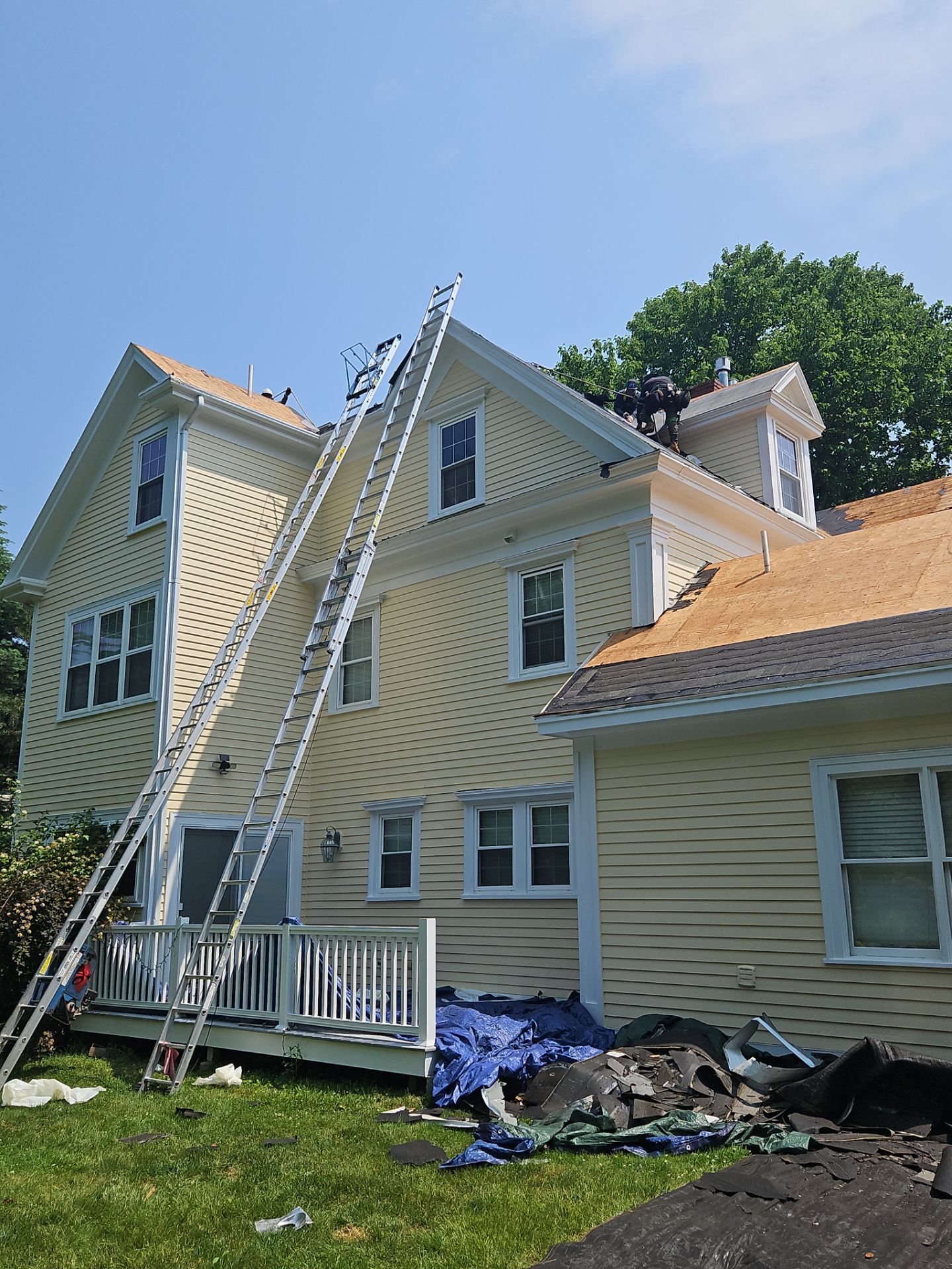 Full Roof Replacement & EPDM Restoration – North Andover, MA by Mighty Dog Roofing of Greater Middlesex County