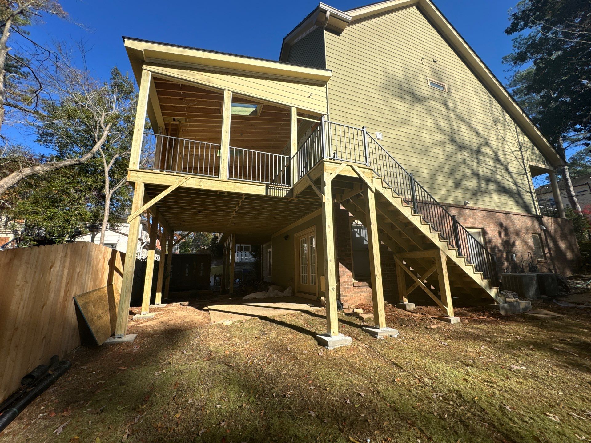 Atlanta Multi-Level Deck and Custom Screened-In Porch Addition by Swift Home Renovations