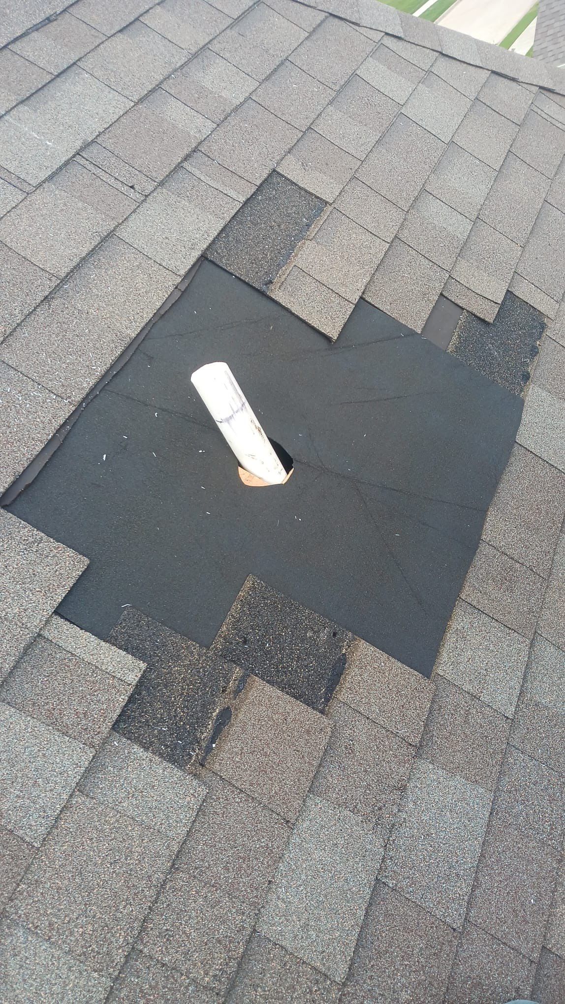 Hail Damage using Owen's Corning Duration (Lifetime) Shingles by Roof Repair Company