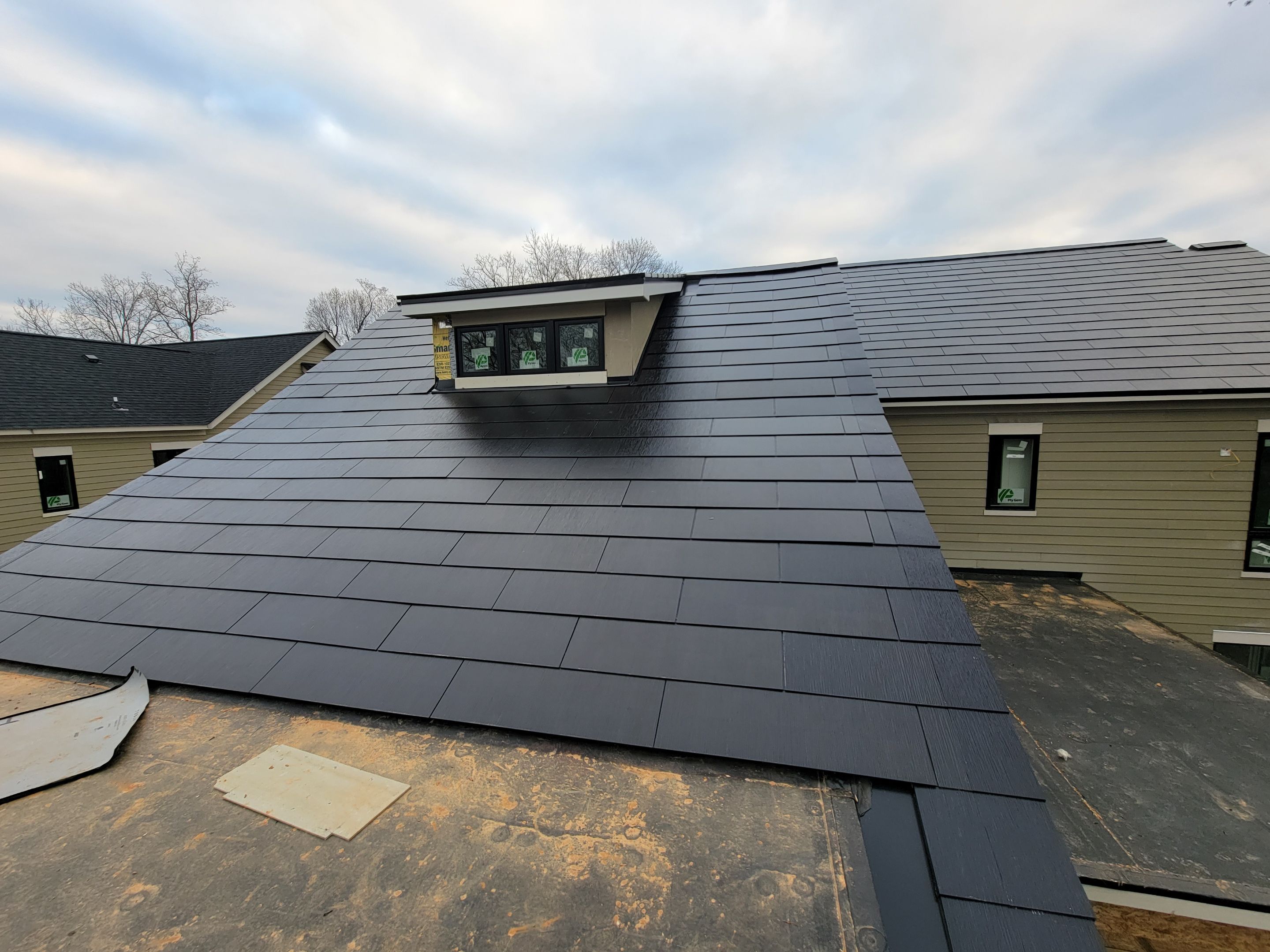 New Construction Tesla Solar Roof by American Home Contractors
