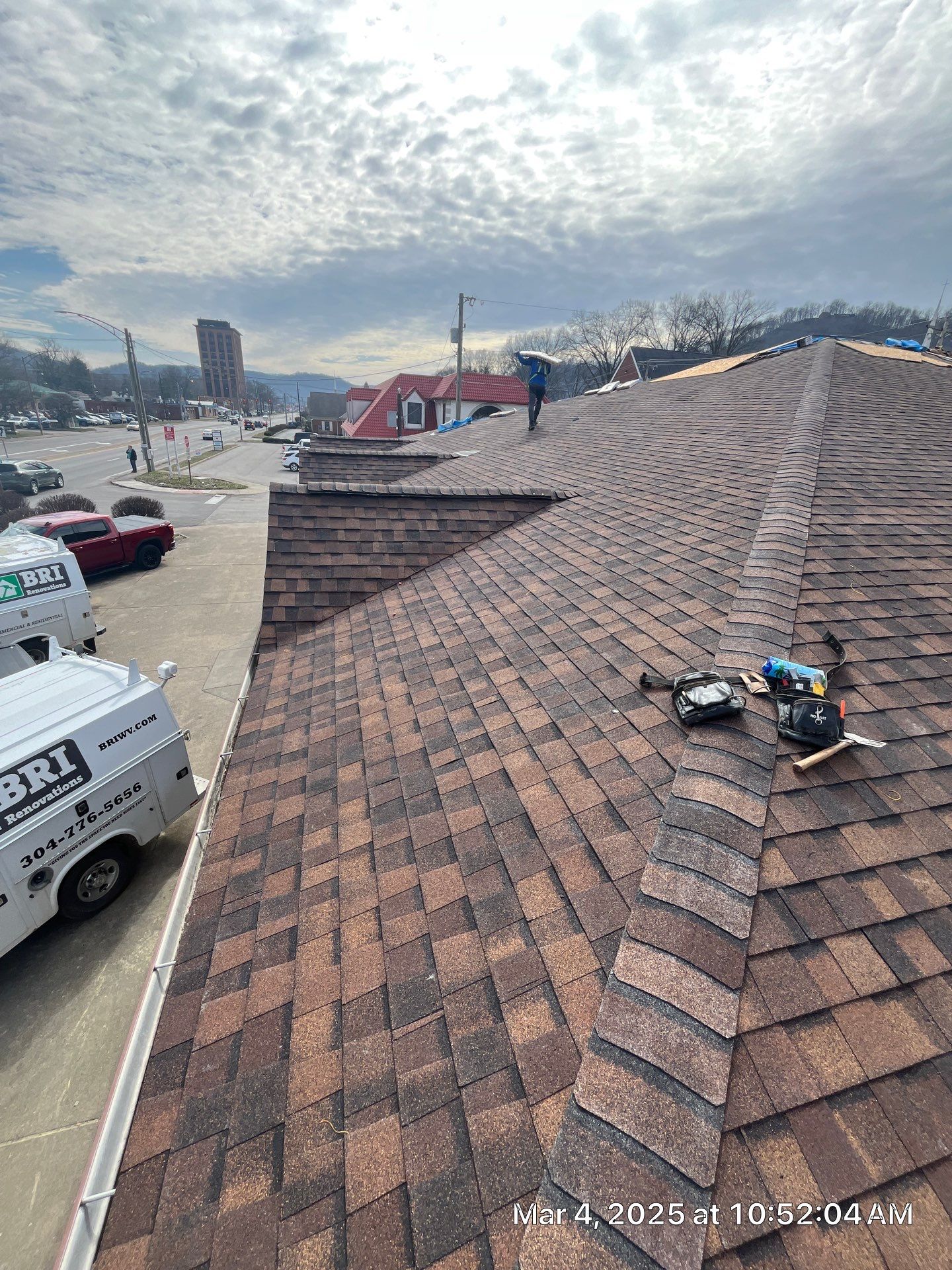 Commercial Roofing Installation using Certainteed Landmark Pro Shingles by Fahey Roofing + Contracting