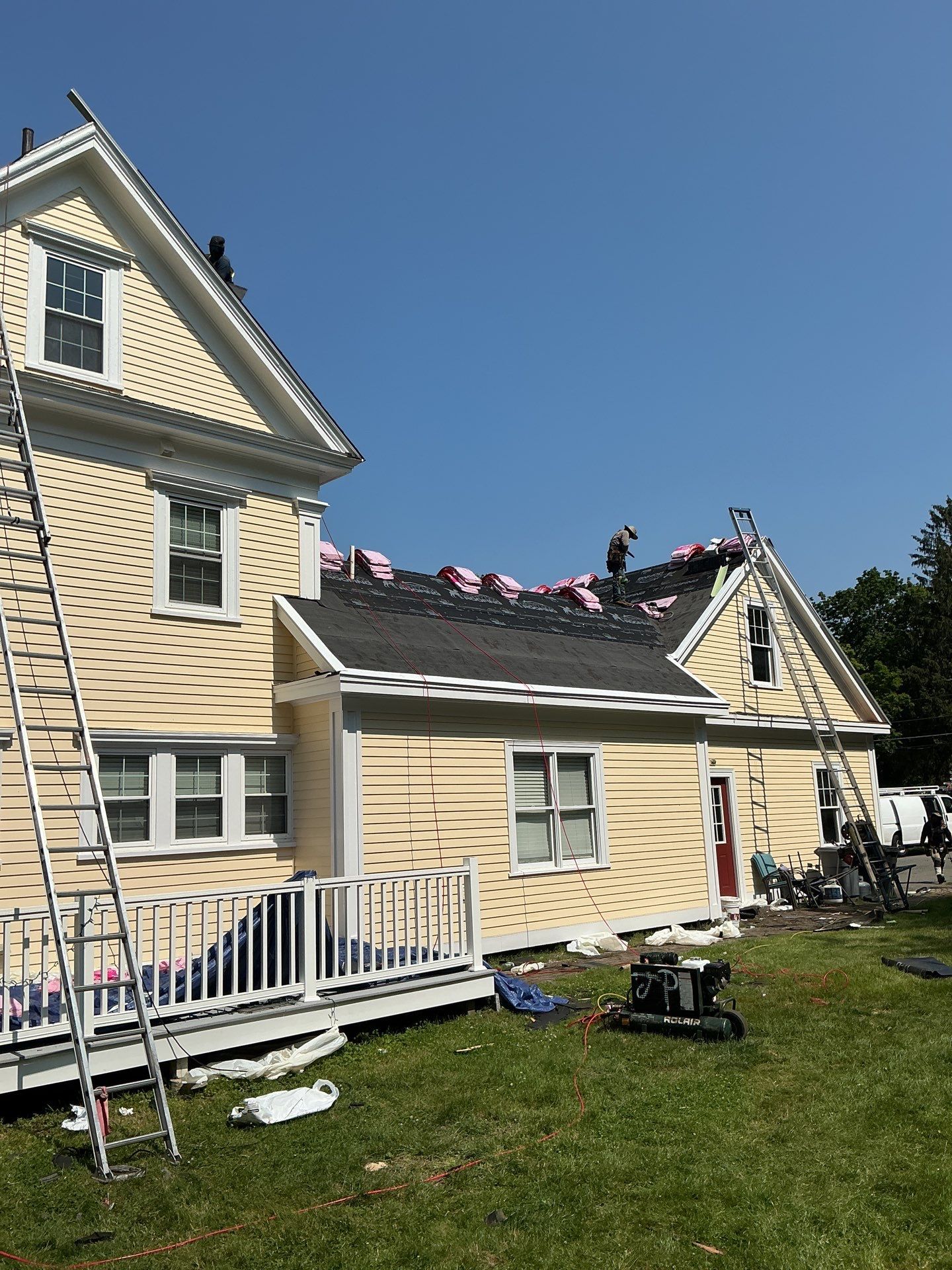 Full Roof Replacement & EPDM Restoration – North Andover, MA by Mighty Dog Roofing of Greater Middlesex County