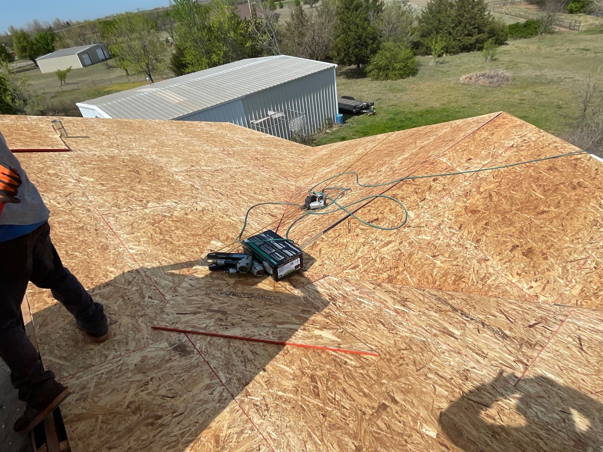 Roof Siding & Window Project in Mustang, OK by Z Construction & Roofing, LLC