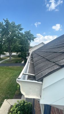 Turtle Shell gutter protection installation in Naperville, IL 60540, photograph 10