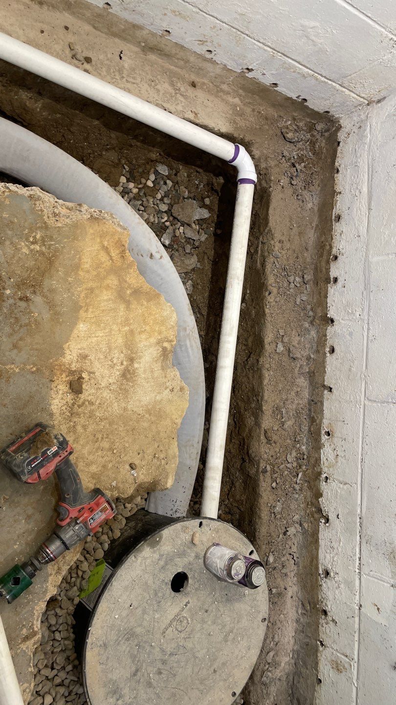Interior Drain Tile Installation in Columbia Heights, MN by Waterproofing Northeast