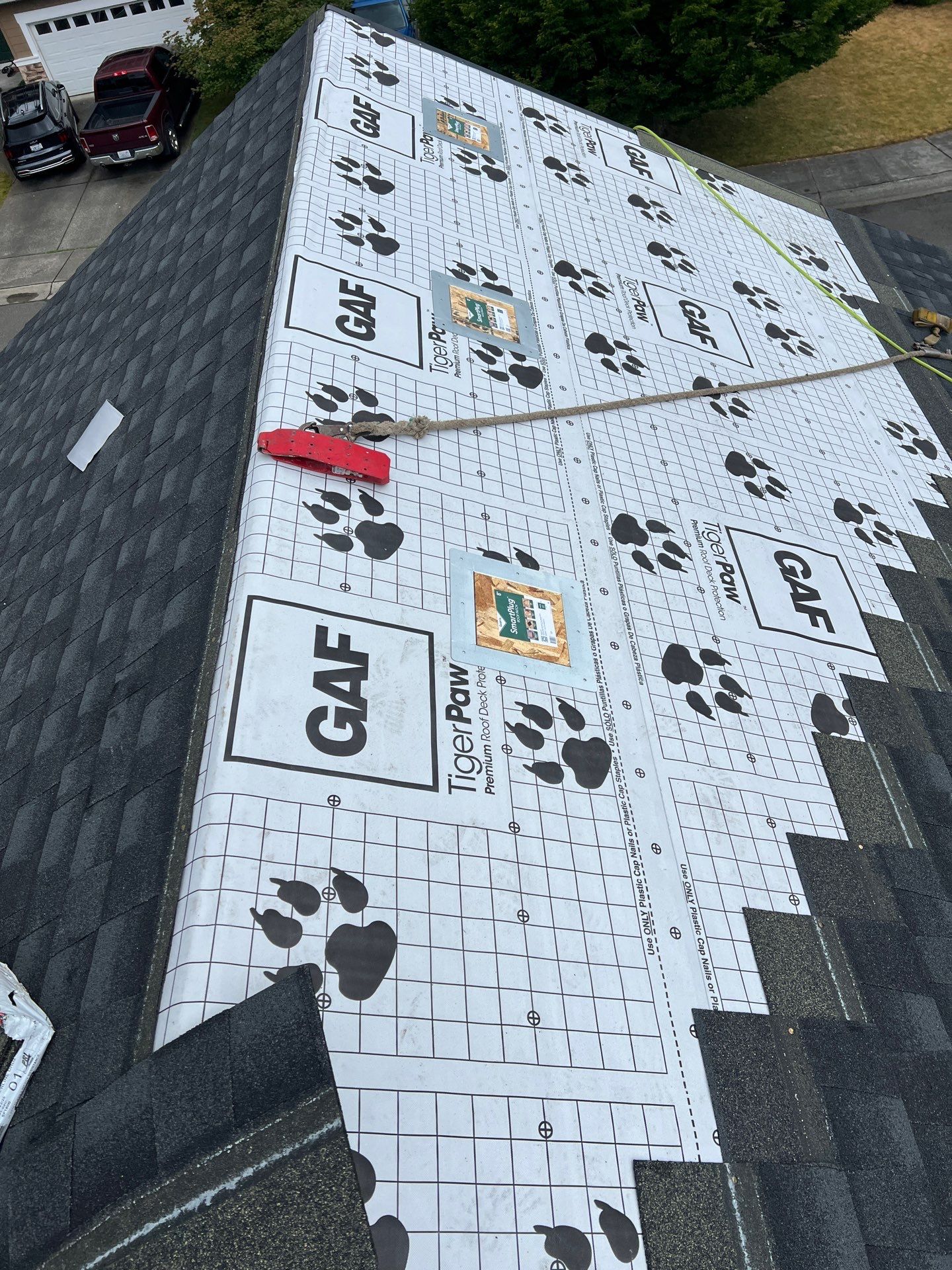 Residential Roofing Installation using GAF UHDZ Shingles by Roofing Formula LLC