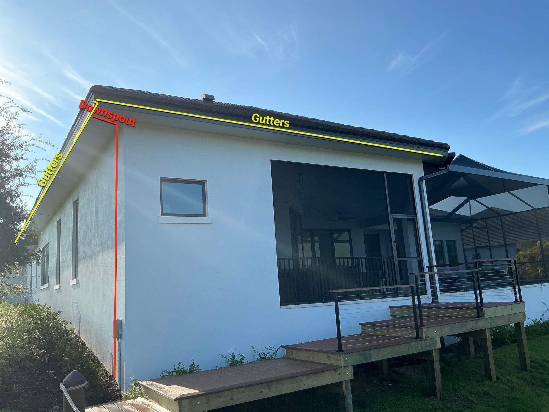 Bronze K-Style Gutters for Homes in Parrish FL by Gutter Professors