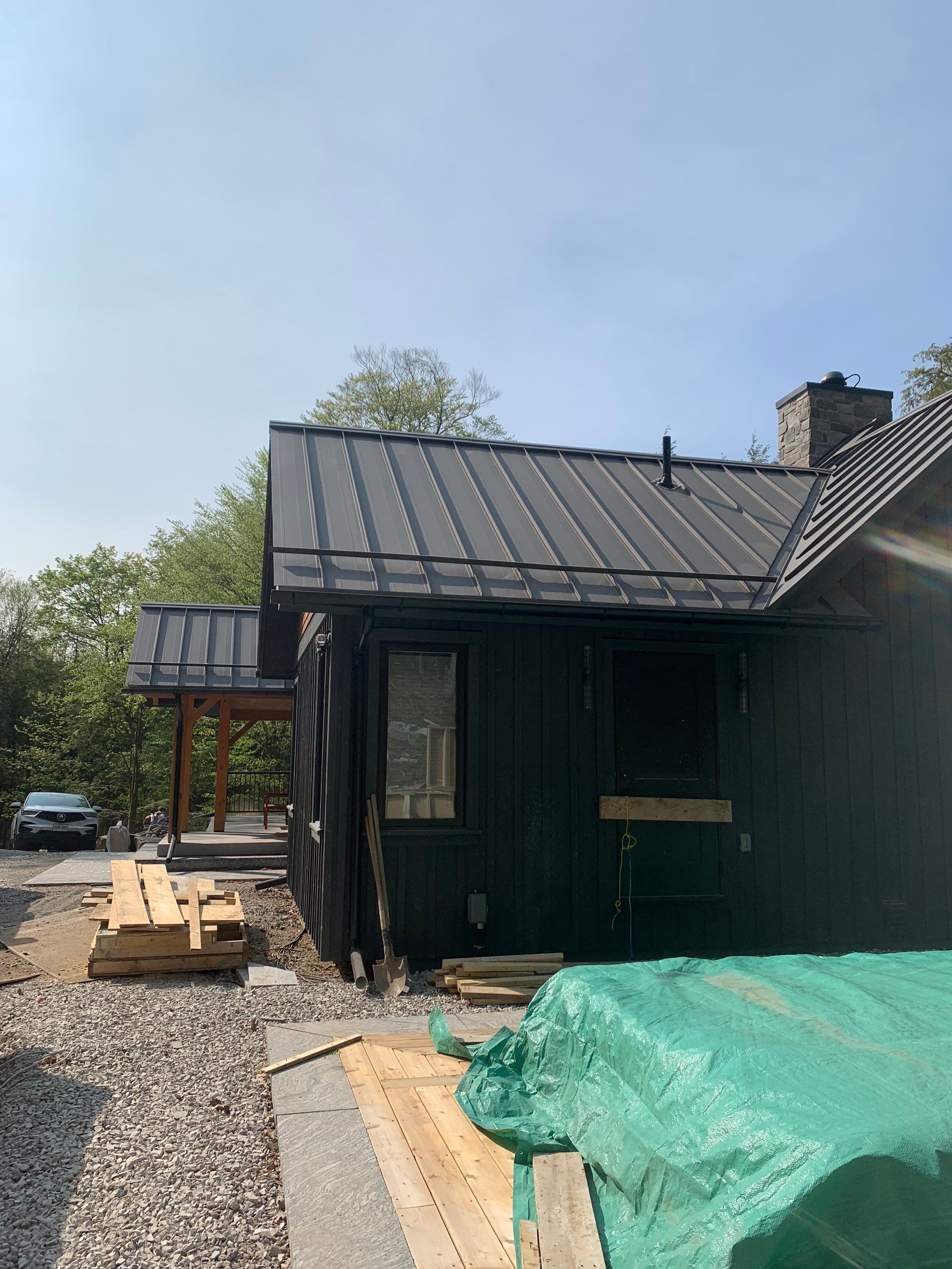 New Home Construction using 16" Standing Seam Panels by Jay Carter Roofing & Sheet Metal