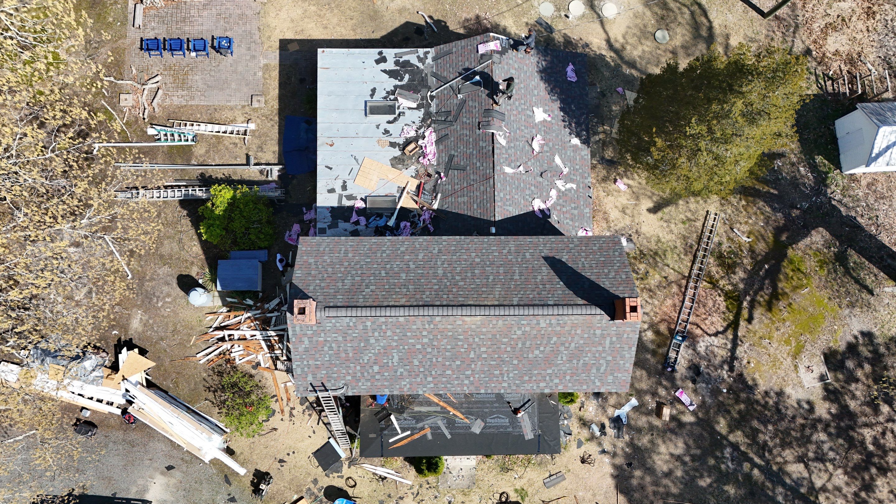 Waterfront Exterior Renovation in Port Haywood by Cade Construction