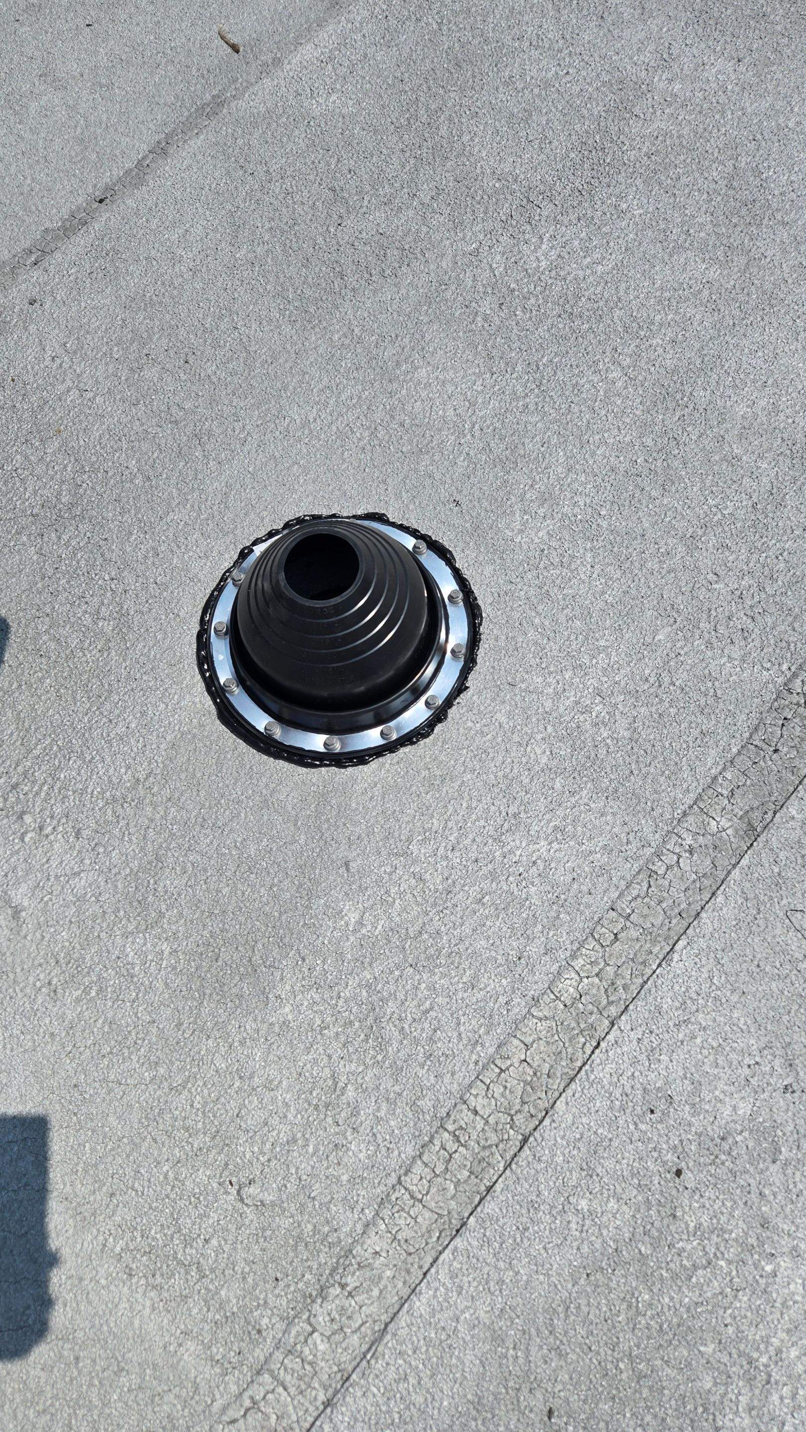 Just a pitch Pocket on a School by Level Up Roofing and Restoration Services LLC