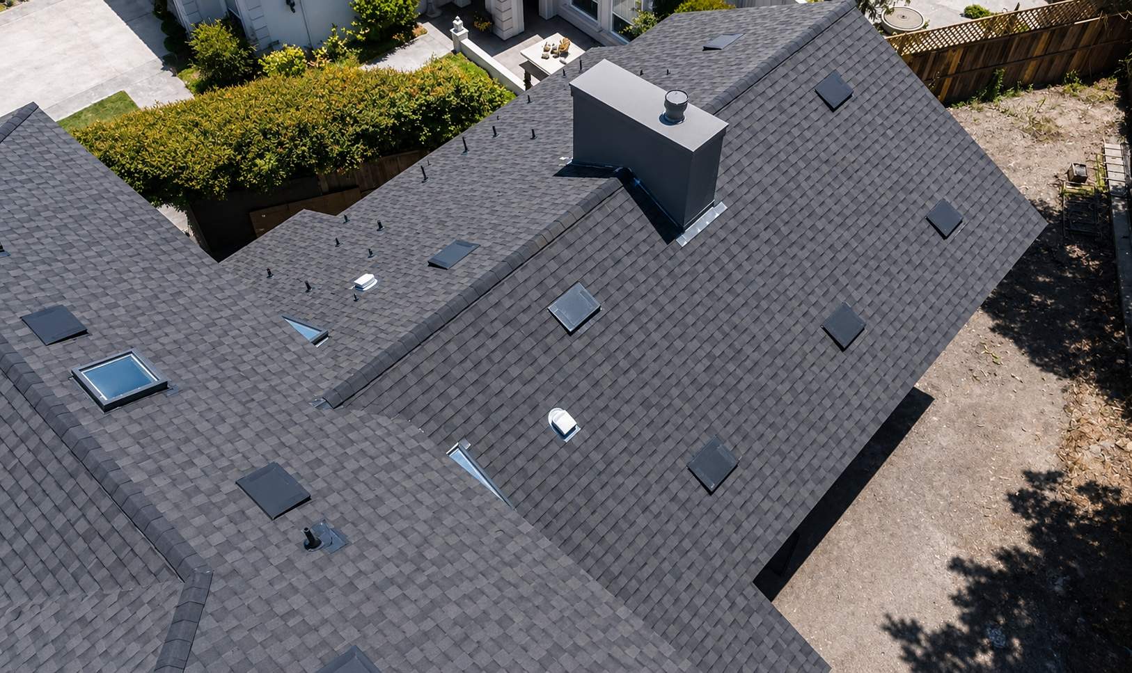 Rancho Santa Fe New Construction Roof | CertainTeed Landmark Solaris with Integrated Solar by Zenith Roofing Services