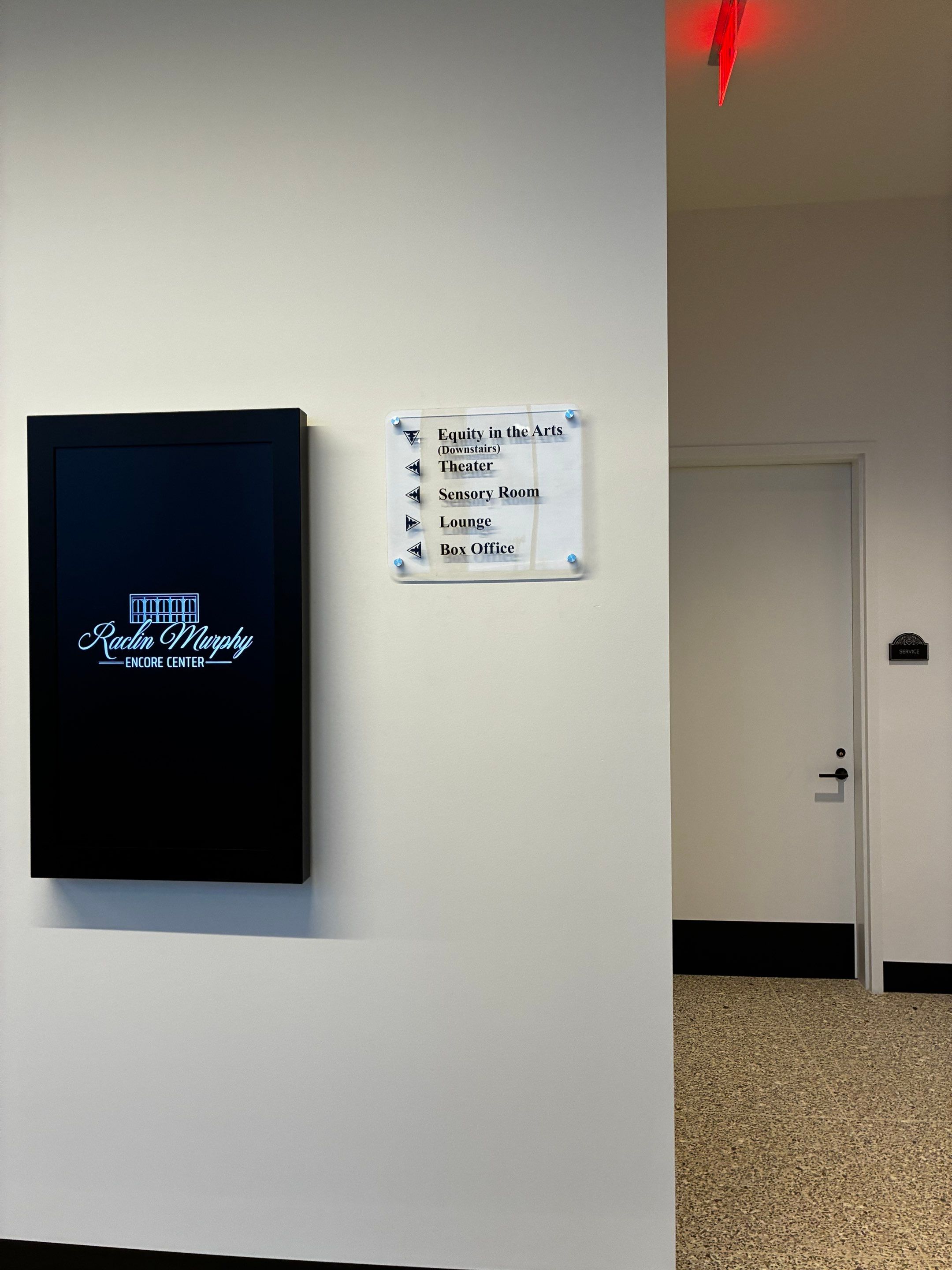 Custom Donor Recognition Walls and Wayfinding for Cultural Arts Center by Hayes Design co