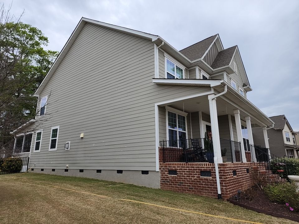 House Wash using cleaner by Power Wash Masters LLC